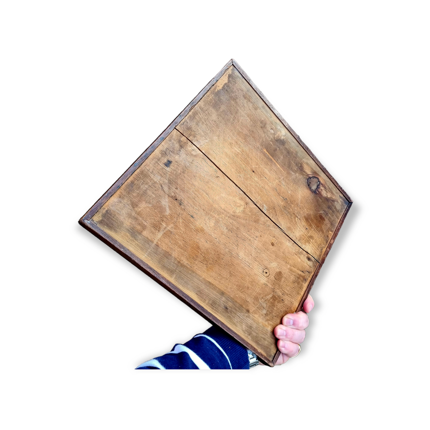 George III Period English Antique Treen Chess Board / Checkers Board / Draughts Board, Circa 1800