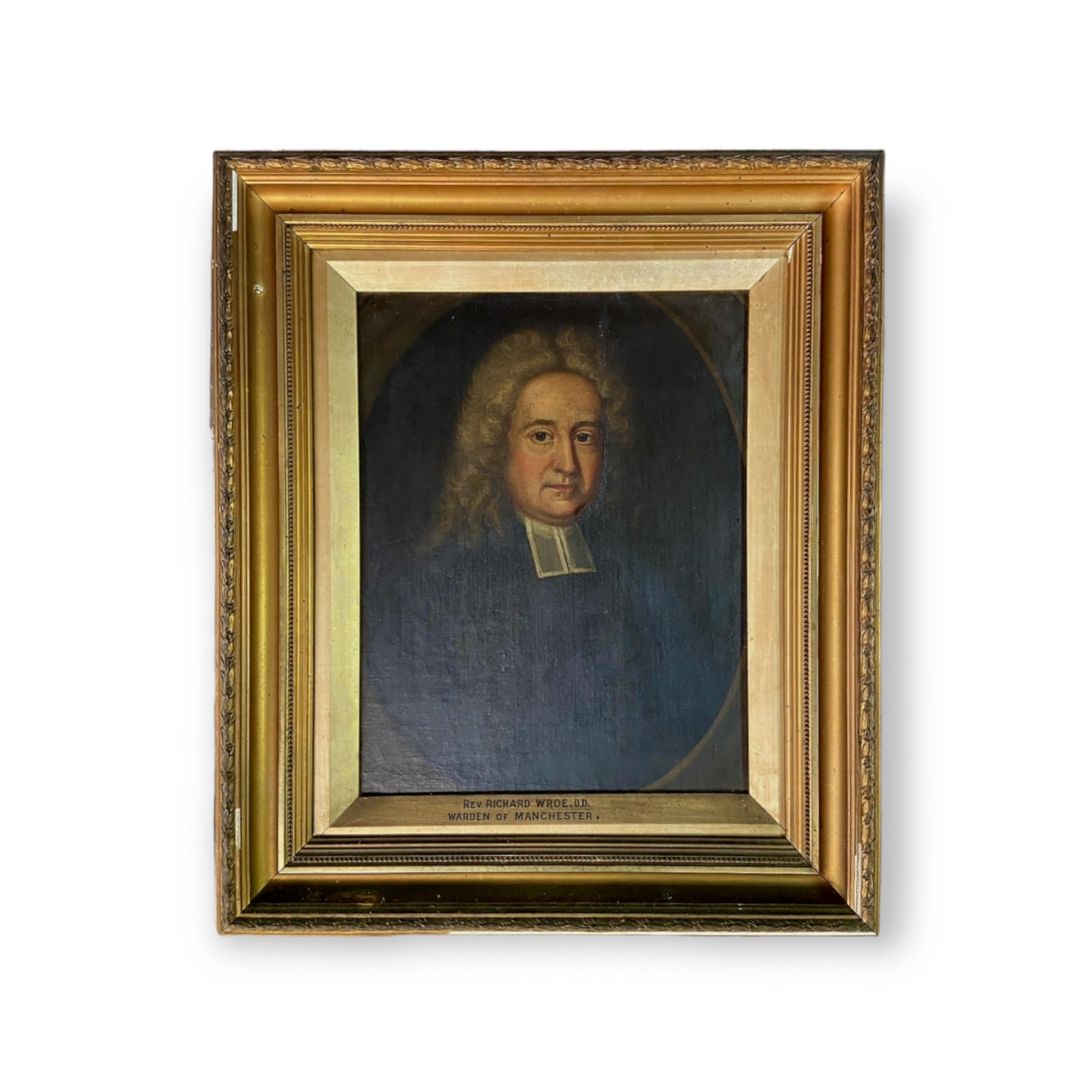 A Charming Pair of Late 17th Century English School Portraits of Reverend Richard Wroe and Mrs Dorothy Wroe