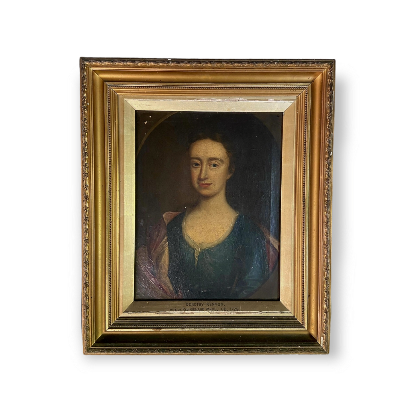 A Charming Pair of Late 17th Century English School Portraits of Reverend Richard Wroe and Mrs Dorothy Wroe