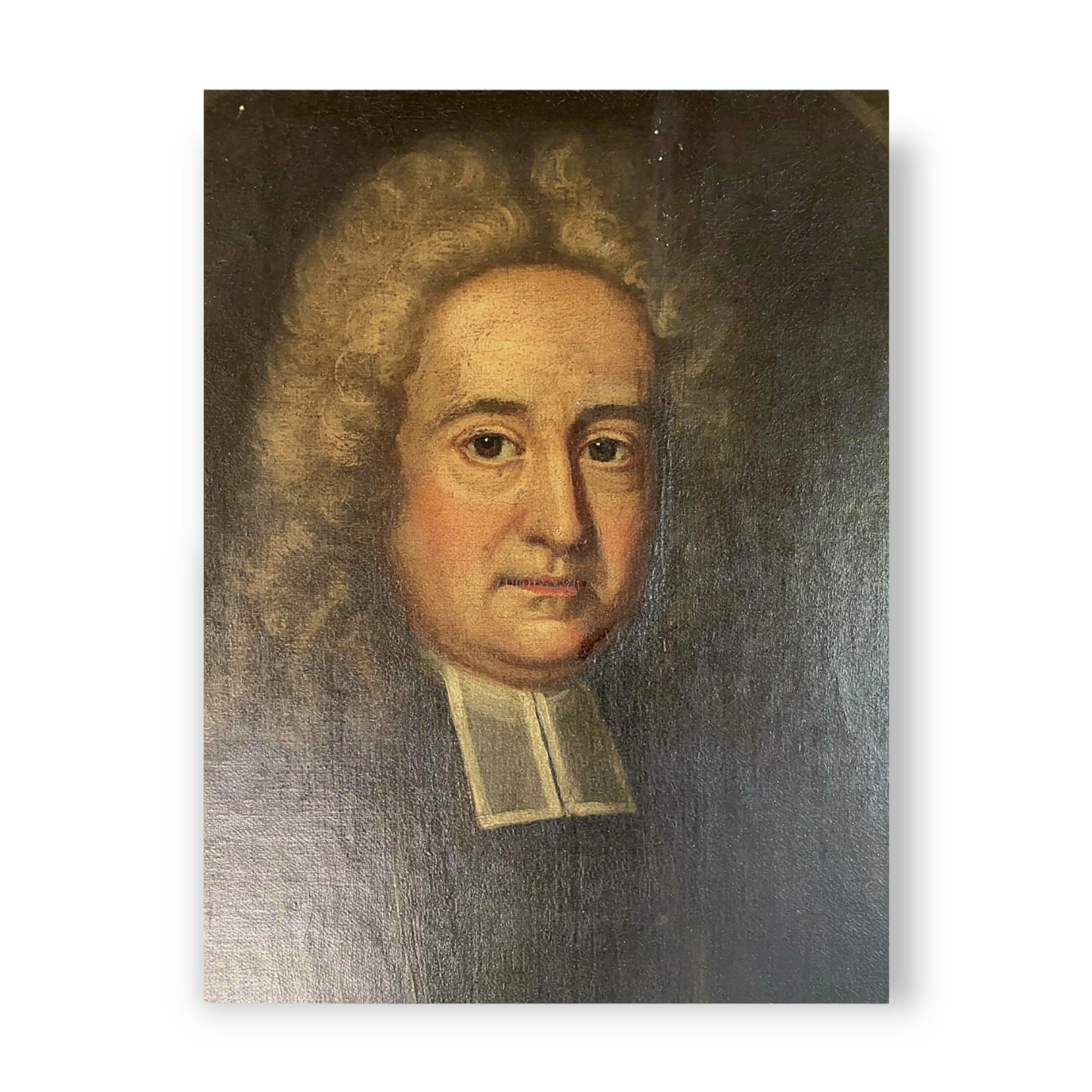 A Charming Pair of Late 17th Century English School Portraits of Reverend Richard Wroe and Mrs Dorothy Wroe