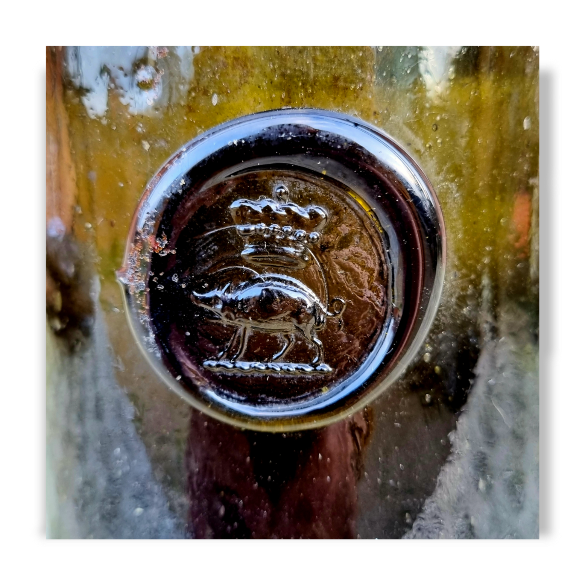 Mid 18th Century English Antique Seal Bottle, Bearing The Seal of The Edgcumbe Family