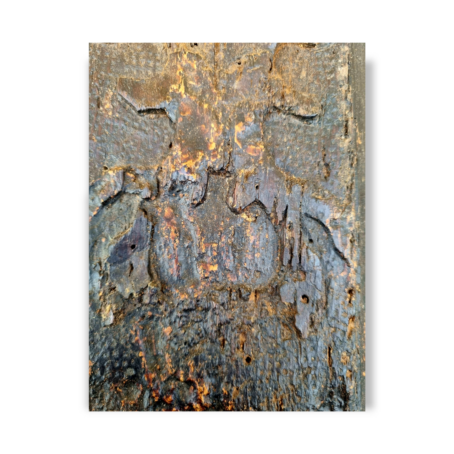 Late 16th Century Carved Oak Figural Panel – Female Portrait Above Foliate Plinth