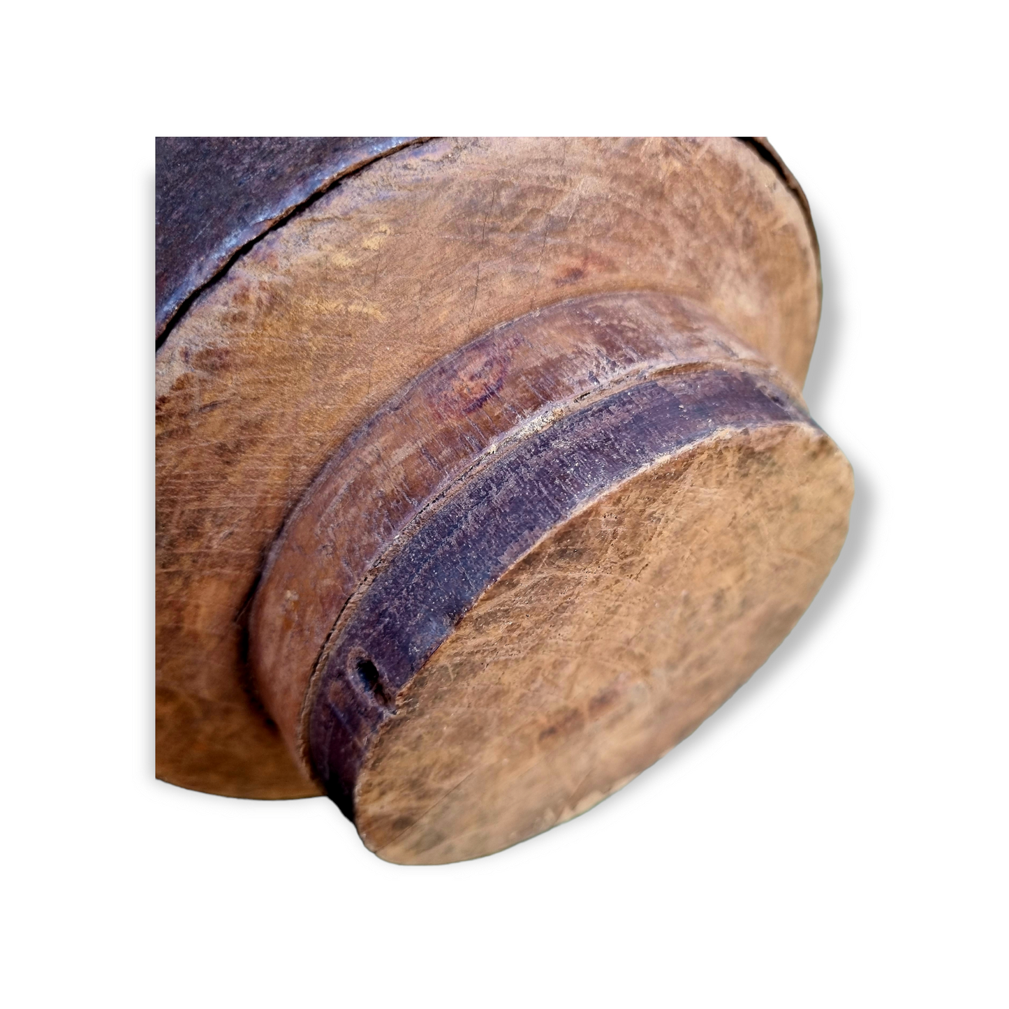 1 of 2 Rare 18th Century English, Sussex Farmhouse-Made, Antique Treen / Antique Elm Eating Bowl, Circa 1750-1800