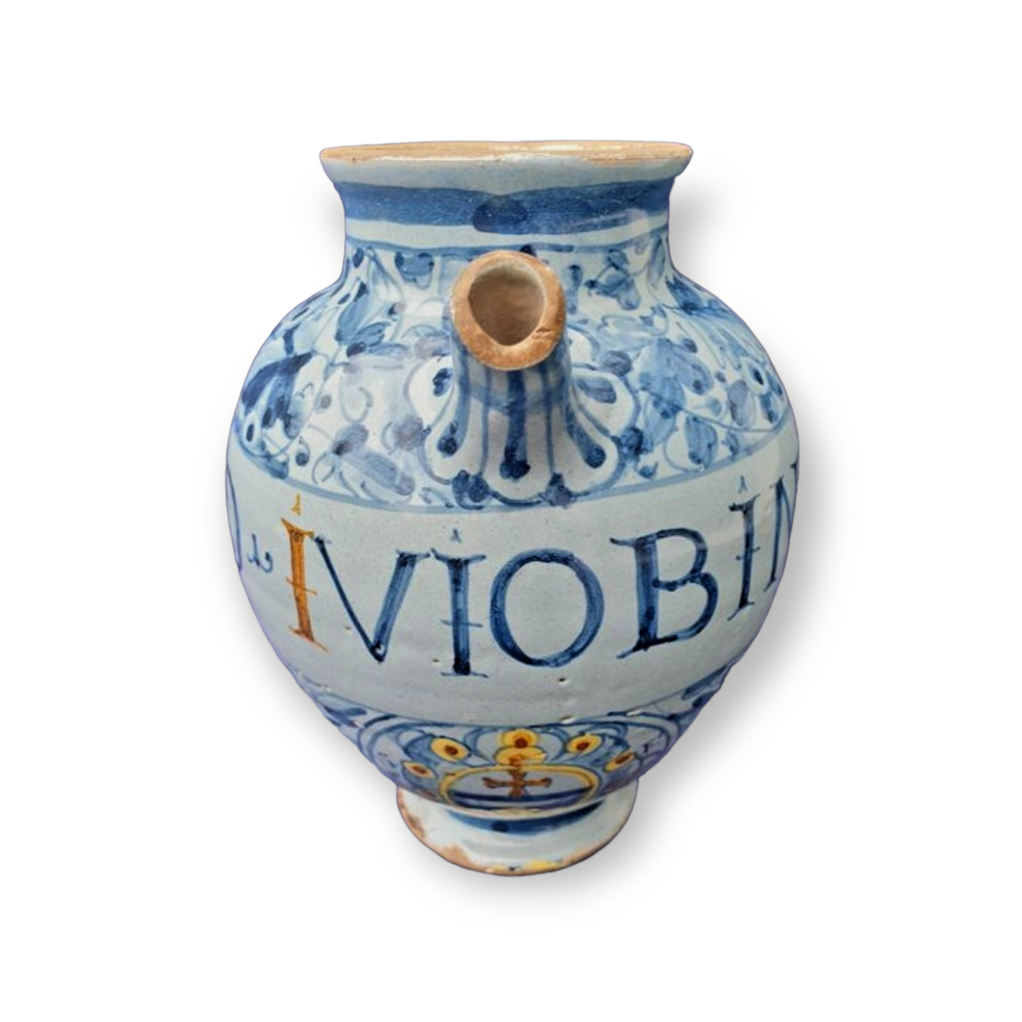 17th Century Italian Antique Maiolica / Majolica Apothecary's Wet Drug Jar