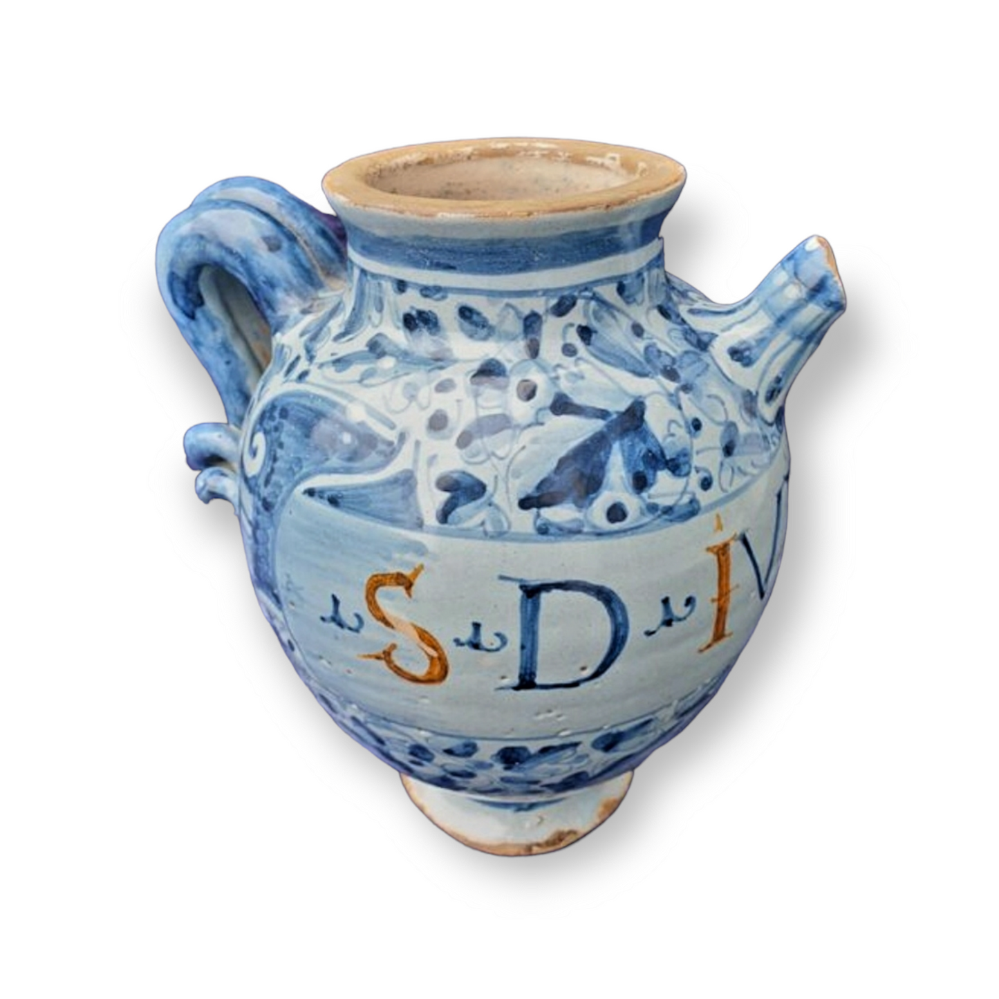 17th Century Italian Antique Maiolica / Majolica Apothecary's Wet Drug Jar