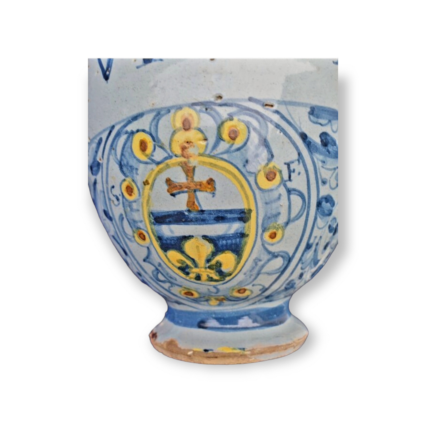 17th Century Italian Antique Maiolica / Majolica Apothecary's Wet Drug Jar