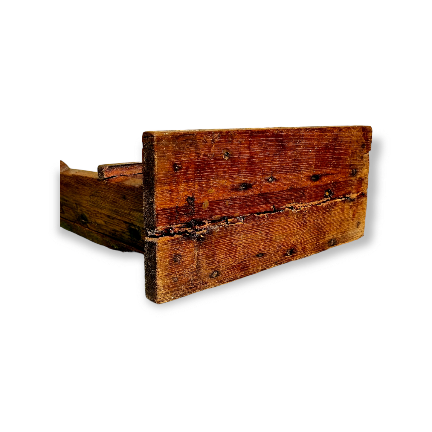 Early 17th Century Miniature English Antique Carved Oak Maquette in the form of a Gothic Altar Chair, Circa 1618