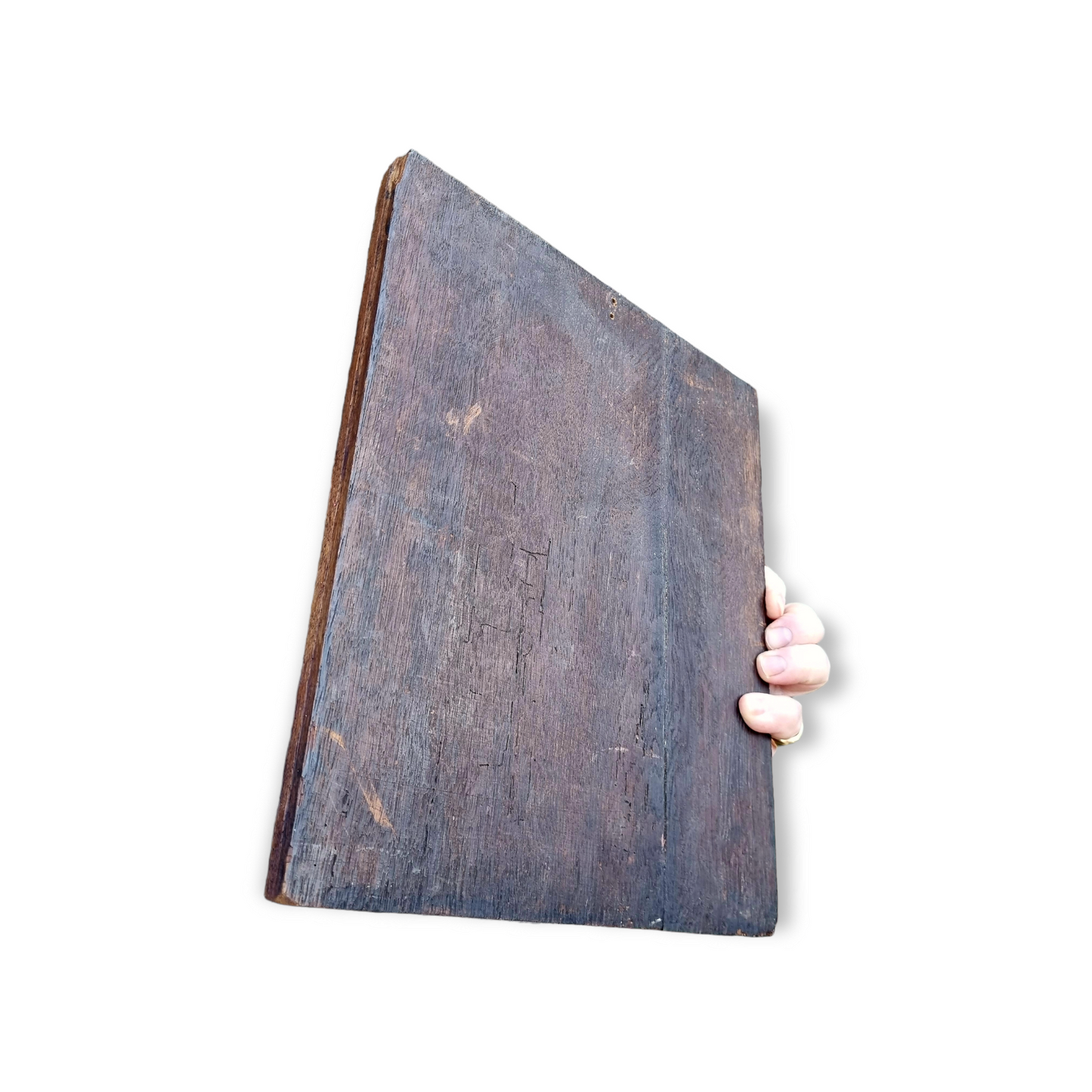 Early 18th Century Flemish Antique Carved Oak Panel Portraying a Blacksmith