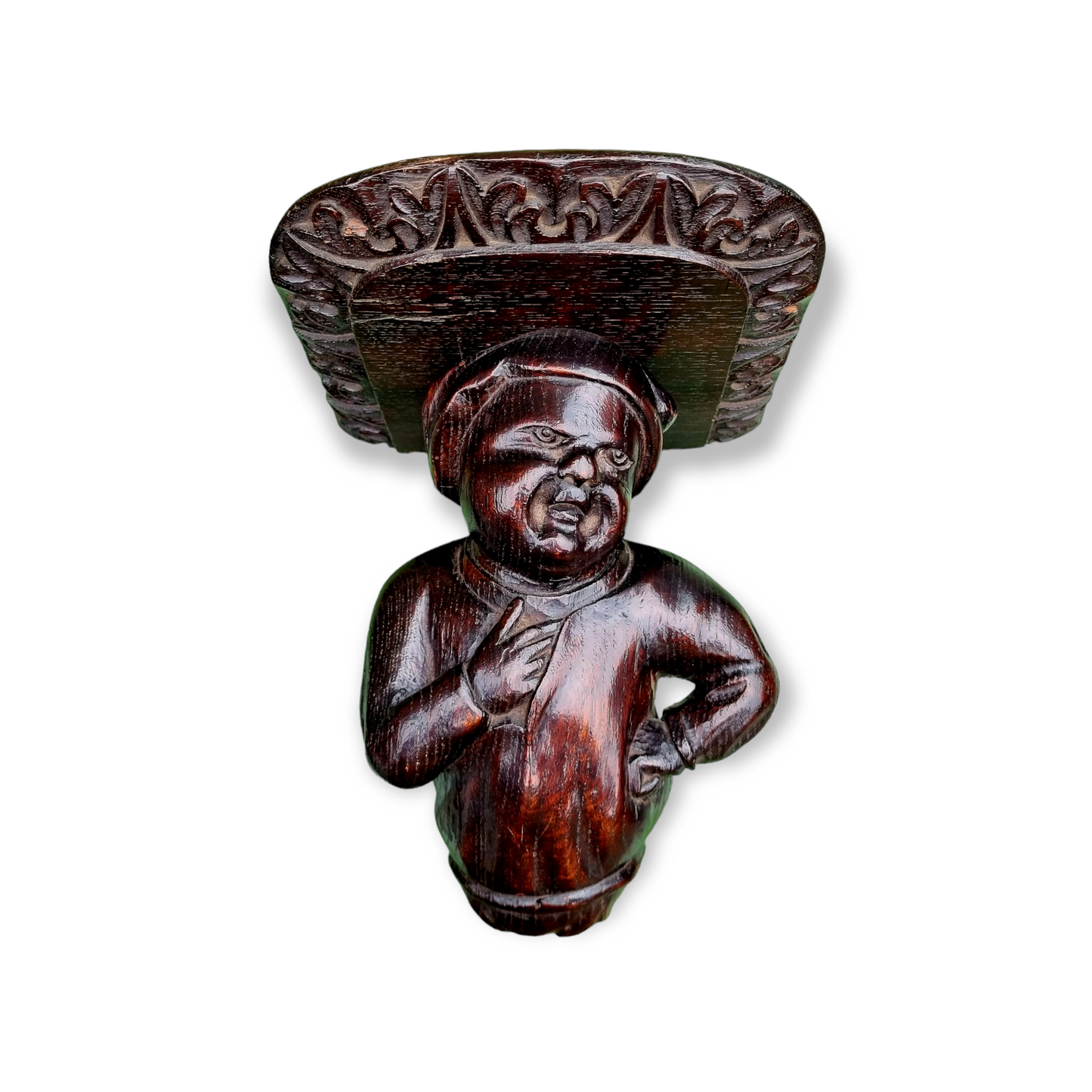 Pair of 15th Century Style Antique Carved Oak Figures – Ex-Beverley Minster by Repute