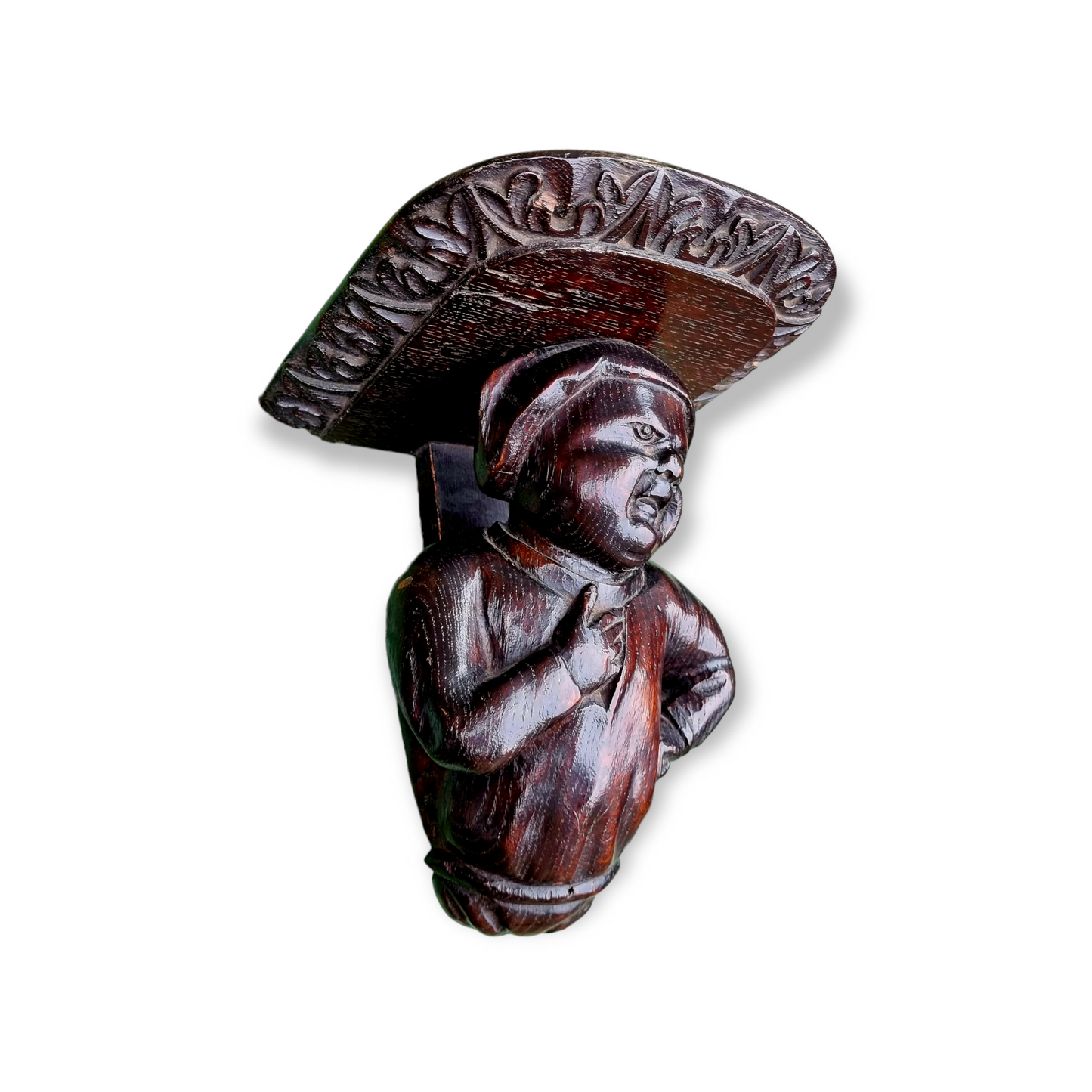 Pair of 15th Century Style Antique Carved Oak Figures – Ex-Beverley Minster by Repute