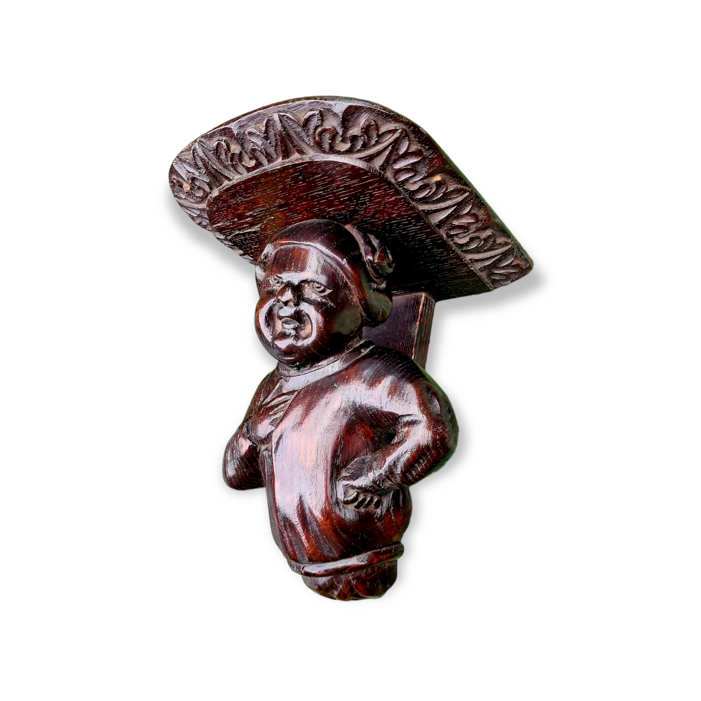 Pair of 15th Century Style Antique Carved Oak Figures – Ex-Beverley Minster by Repute