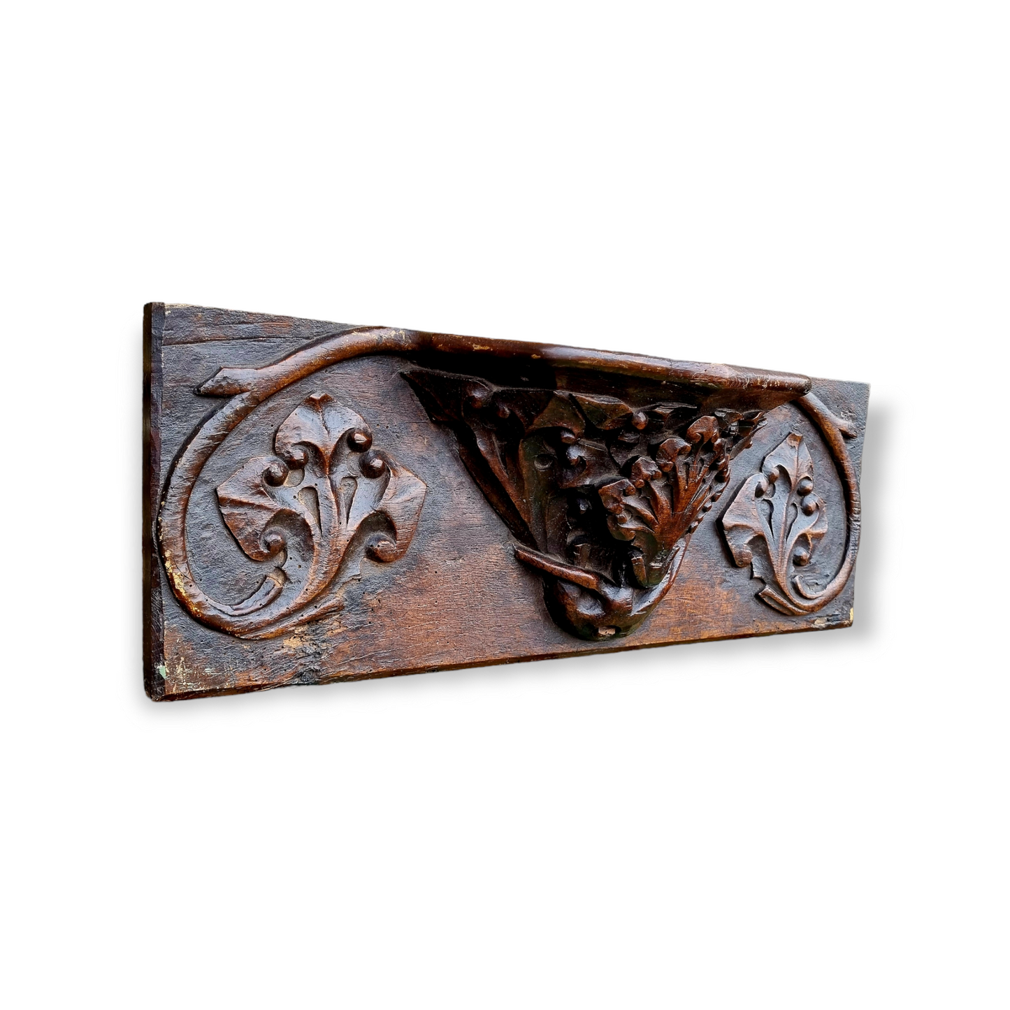 Rare 15th Century English Antique Carved Oak Misericord