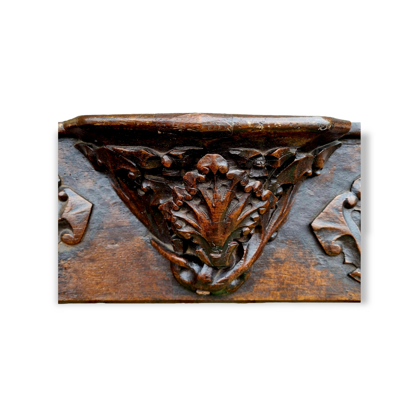 Rare 15th Century English Antique Carved Oak Misericord