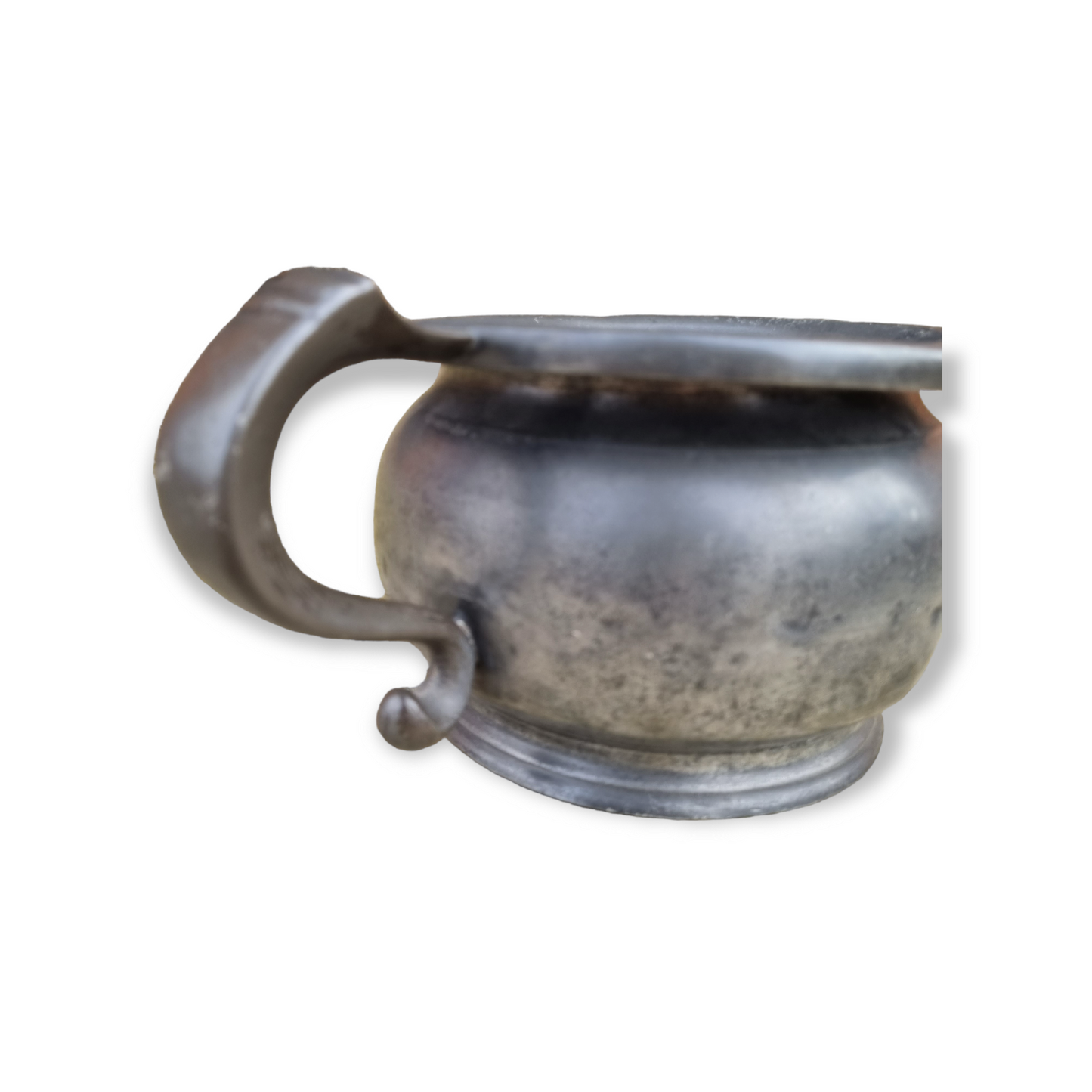 18th Century English Antique Pewter Child's Chamber Pot or Piss Pot