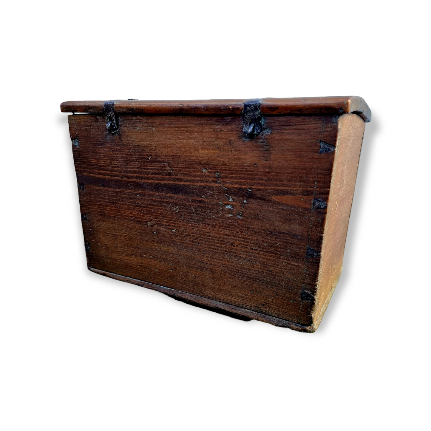 Early 18th Century Continental Antique Pine Tabletop Box of Small Size