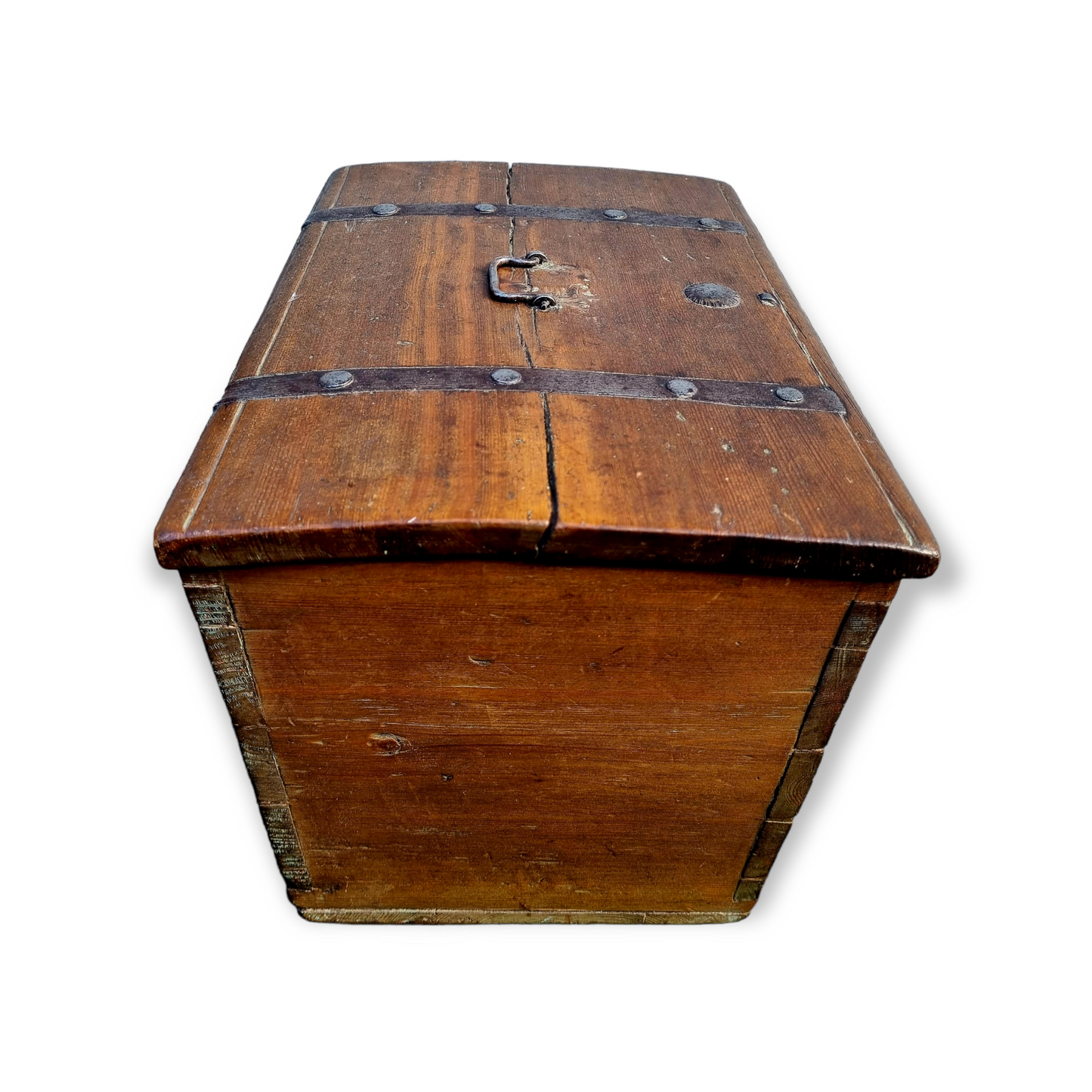 Early 18th Century Continental Antique Pine Tabletop Box of Small Size