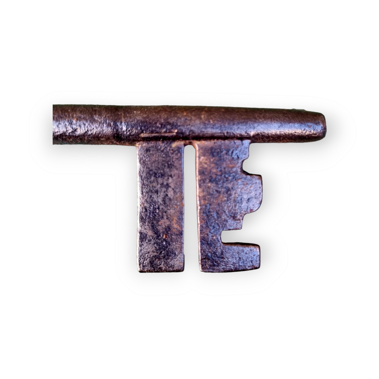 17th Century Antique Iron Skeleton Key – Large English Door Key