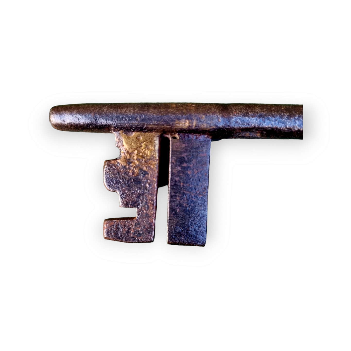 17th Century Antique Iron Skeleton Key – Large English Door Key