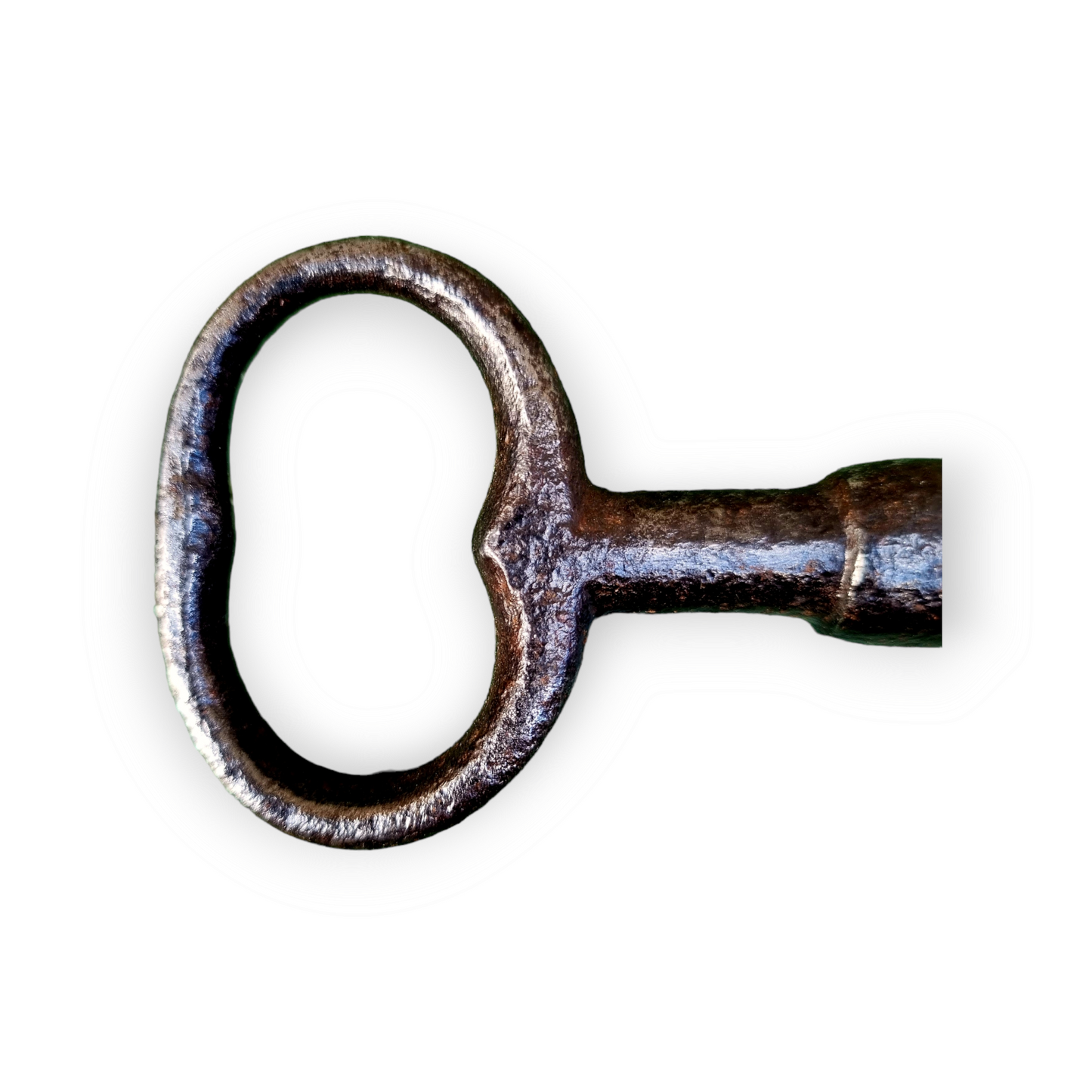 18th Century Antique Iron Skeleton Key – Large English Door Key