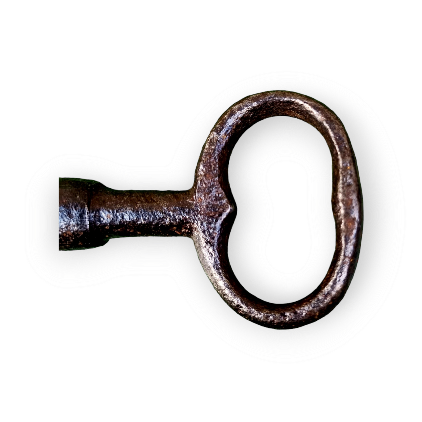 18th Century Antique Iron Skeleton Key – Large English Door Key