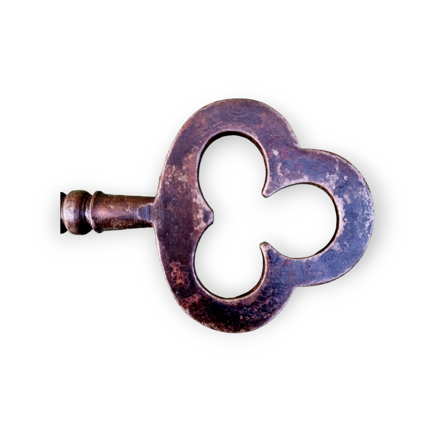 Late 19th Century Gothic Iron Church Wardens Key – Large Antique Door Key