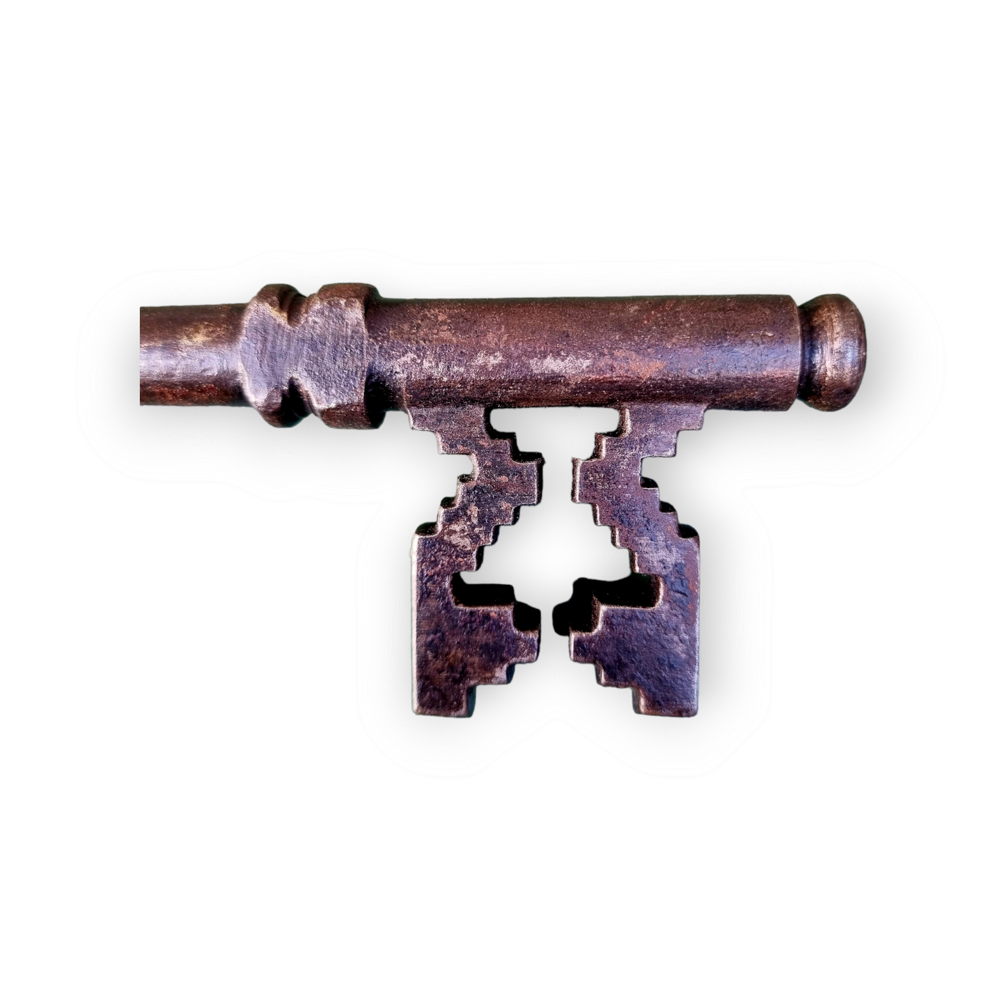 Late 19th Century Gothic Iron Church Wardens Key – Large Antique Door Key