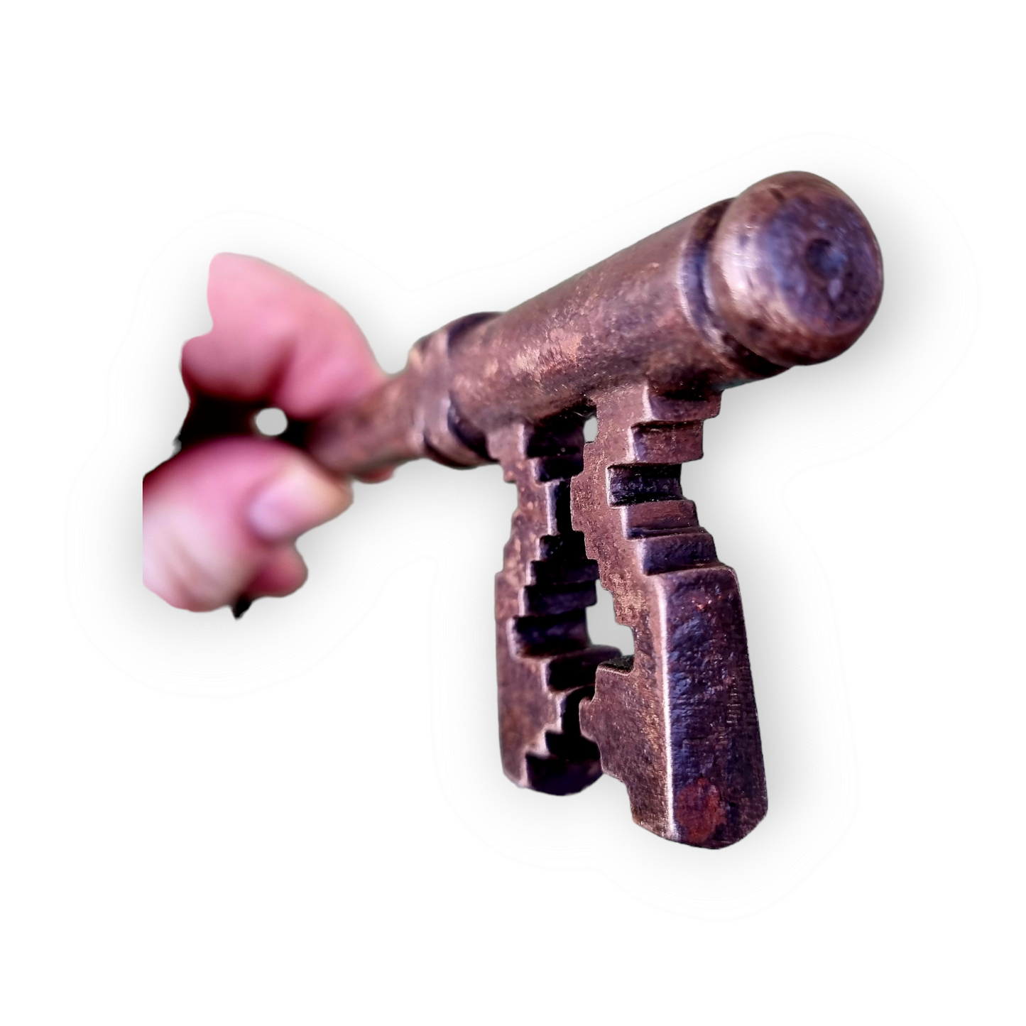 Late 19th Century Gothic Iron Church Wardens Key – Large Antique Door Key