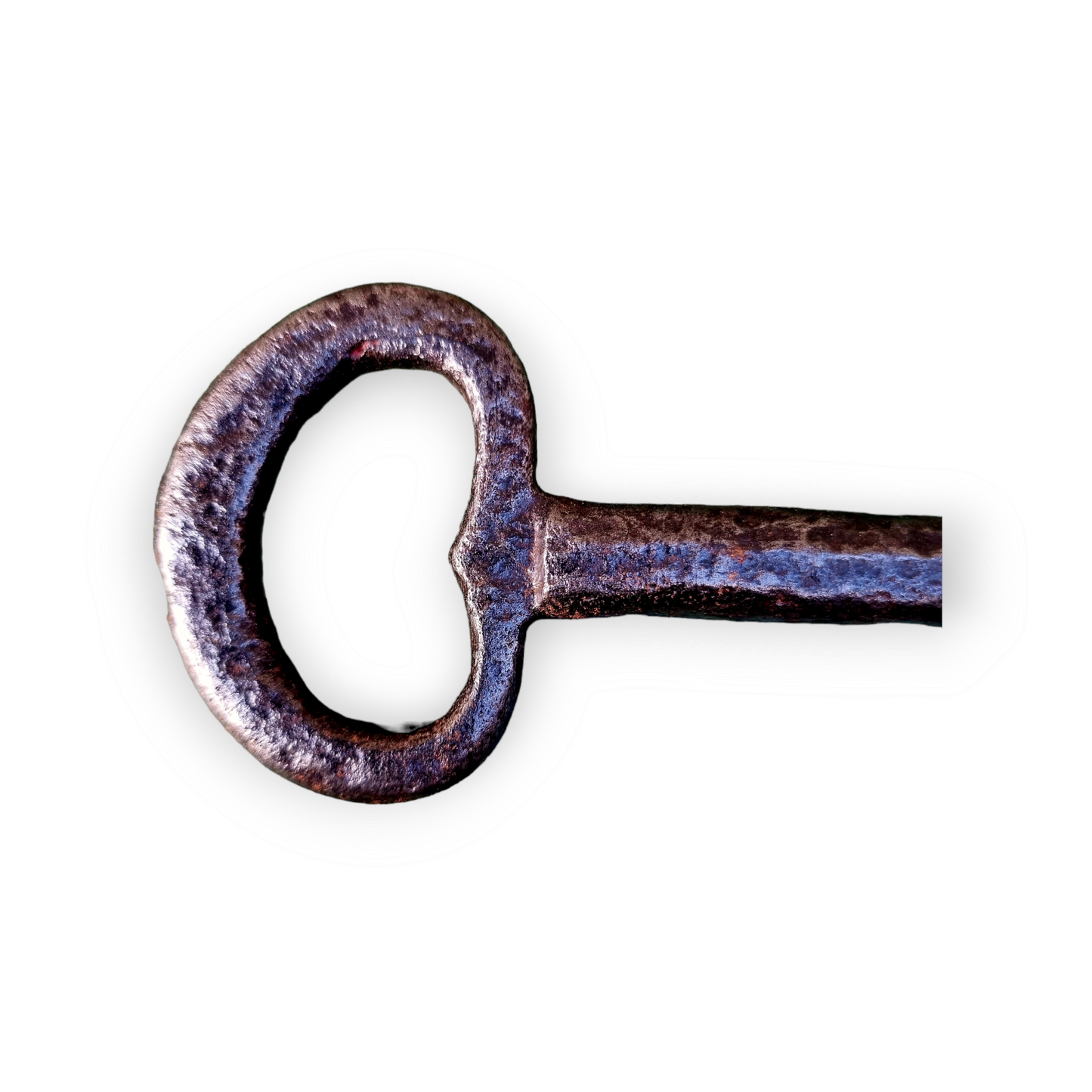 17th Century Antique Iron Skeleton Key – Large English Door Key