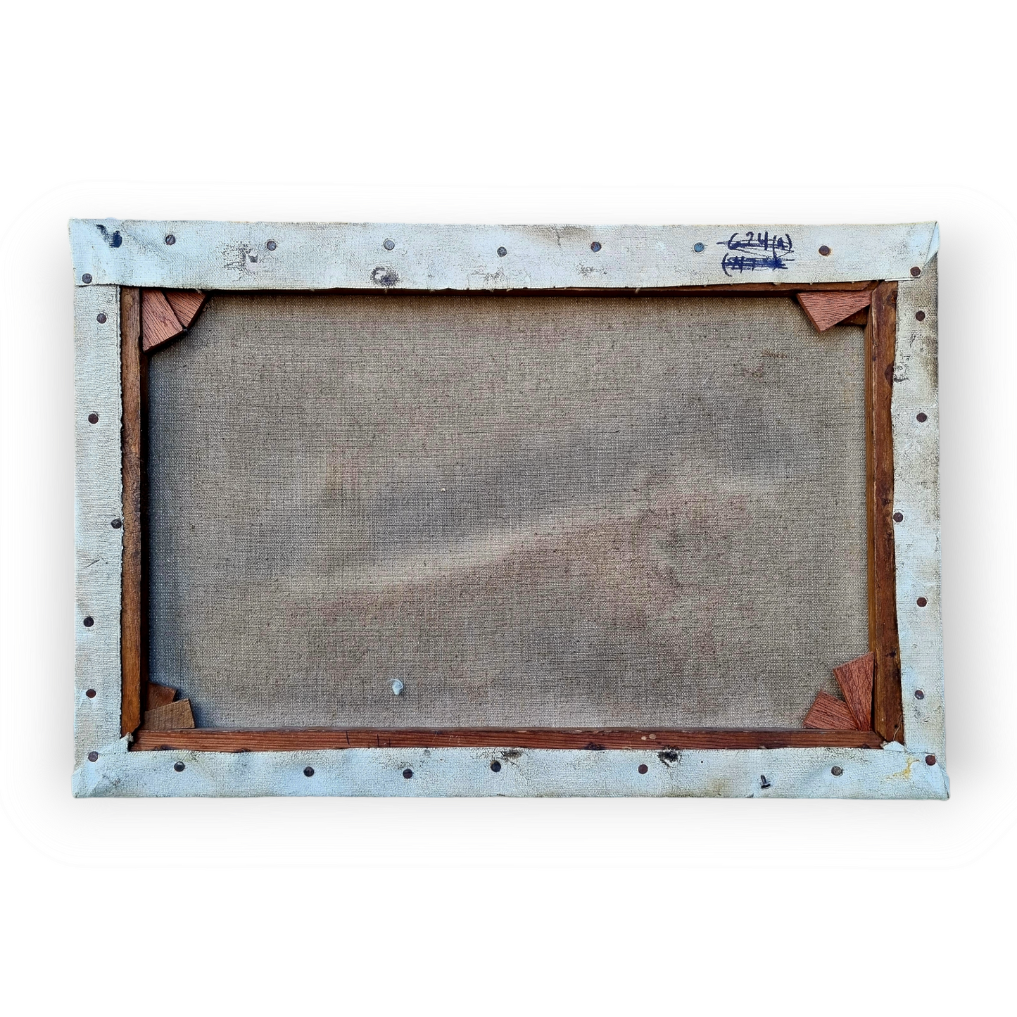 Naive Late 19th Century English School Antique Oil On Canvas Of A London-Based Horse Drawn Bus / Horse-Bus Or Omnibus