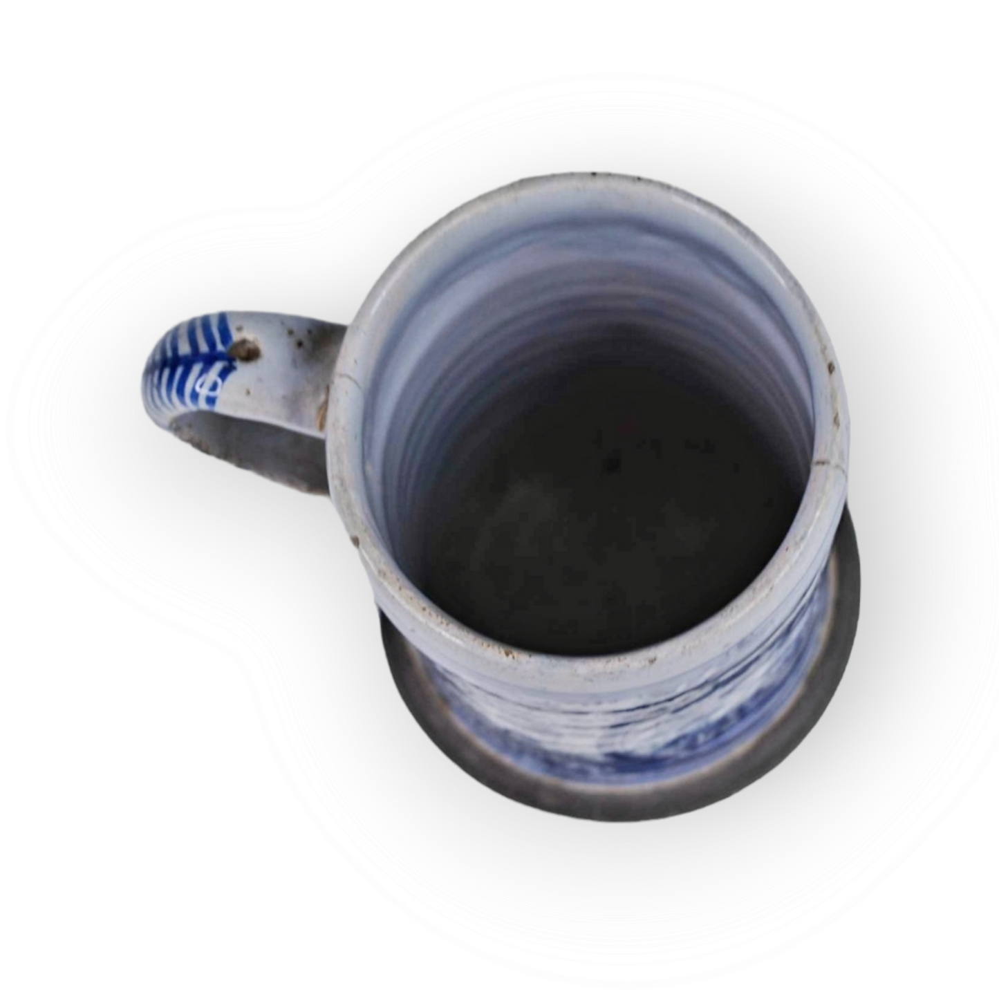 Mid 18thC English Antique Blue & White Delftware Tankard