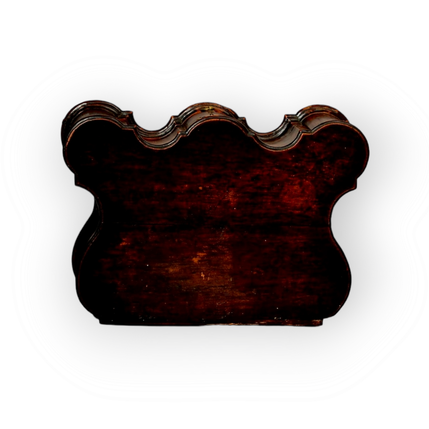 Early 18th Century Queen Anne Period Antique Walnut Spice Box of Rare Form