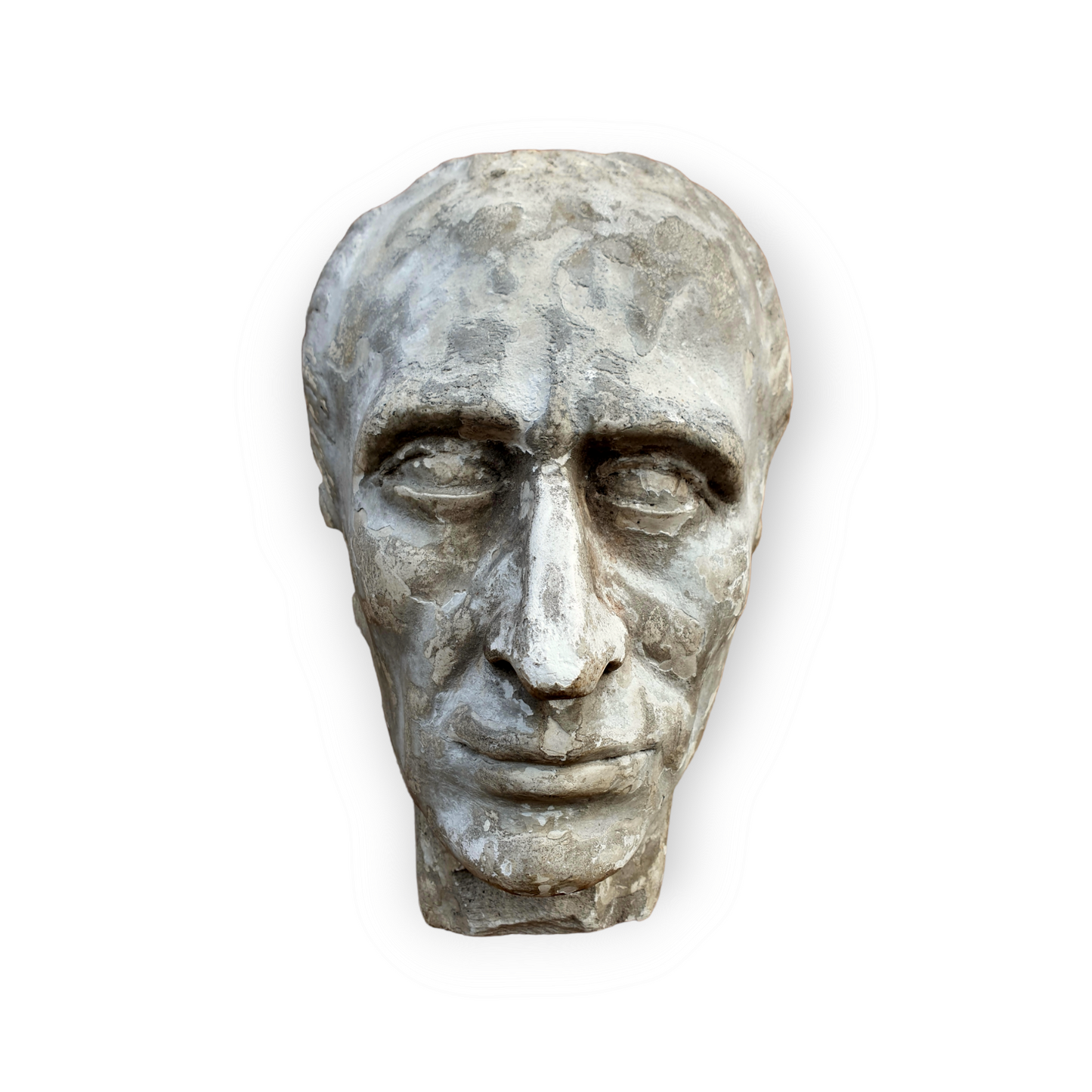 Life-Size Early 19th Century English Antique Plaster Death Mask