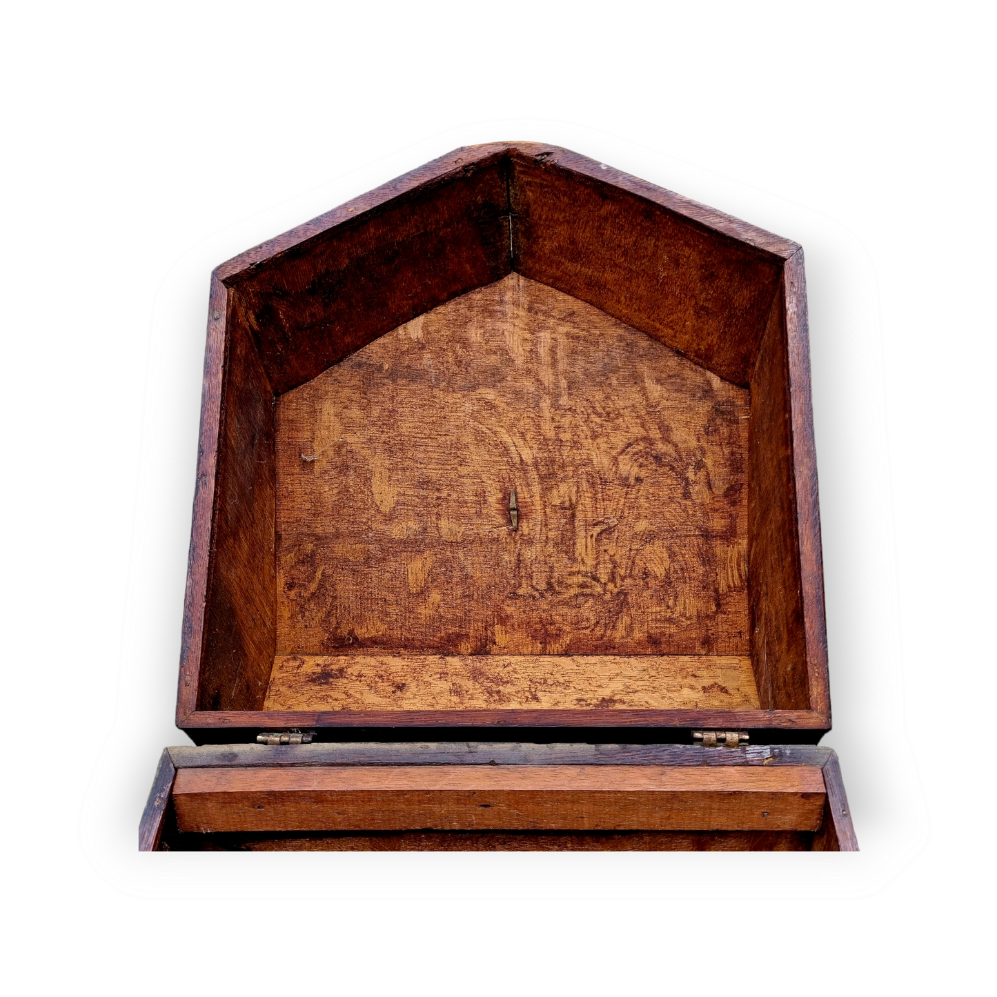 Rare - A Single 18th Century Irish Antique Oak Cutlery / Knife Box, Circa 1770