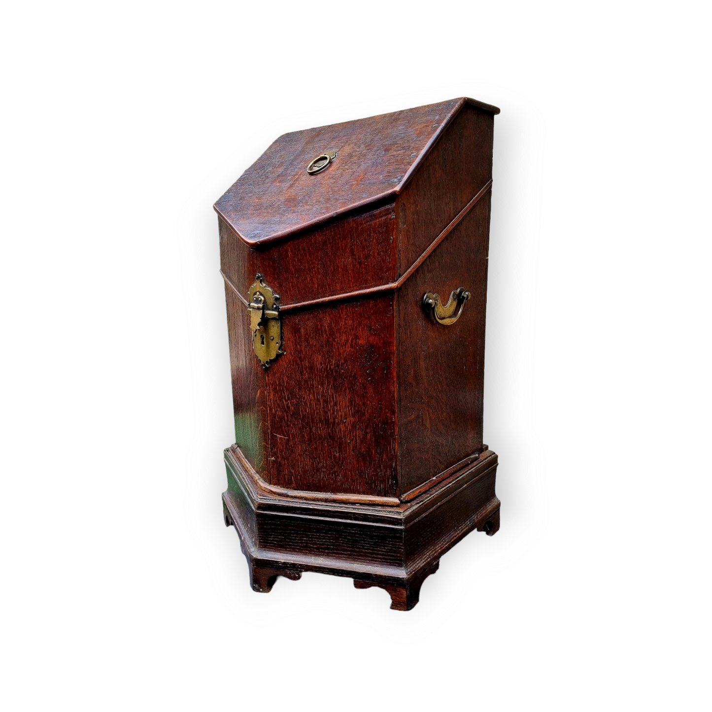 Rare - A Single 18th Century Irish Antique Oak Cutlery / Knife Box, Circa 1770