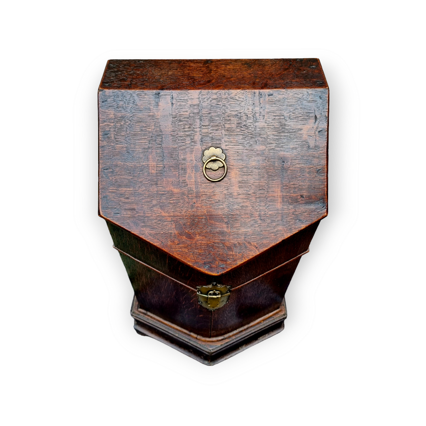 Rare - A Single 18th Century Irish Antique Oak Cutlery / Knife Box, Circa 1770