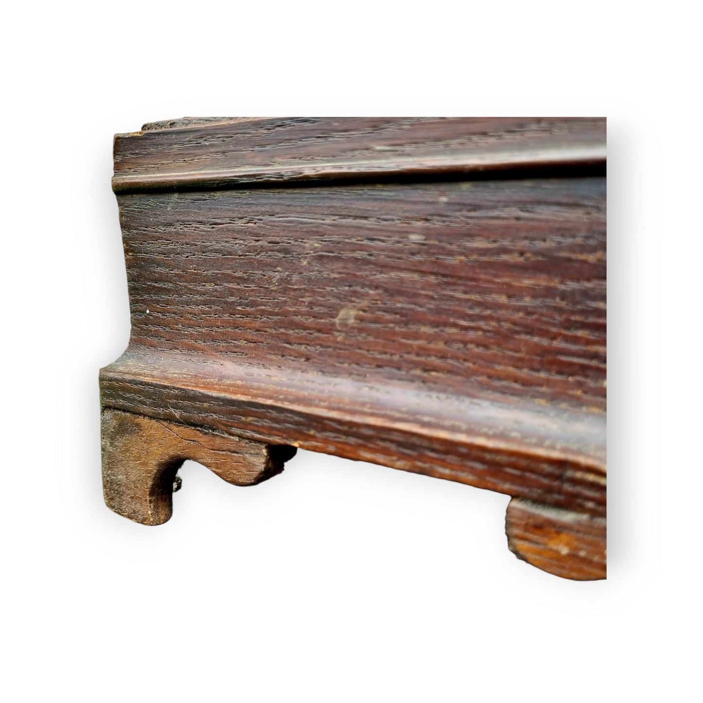 Rare - A Single 18th Century Irish Antique Oak Cutlery / Knife Box, Circa 1770