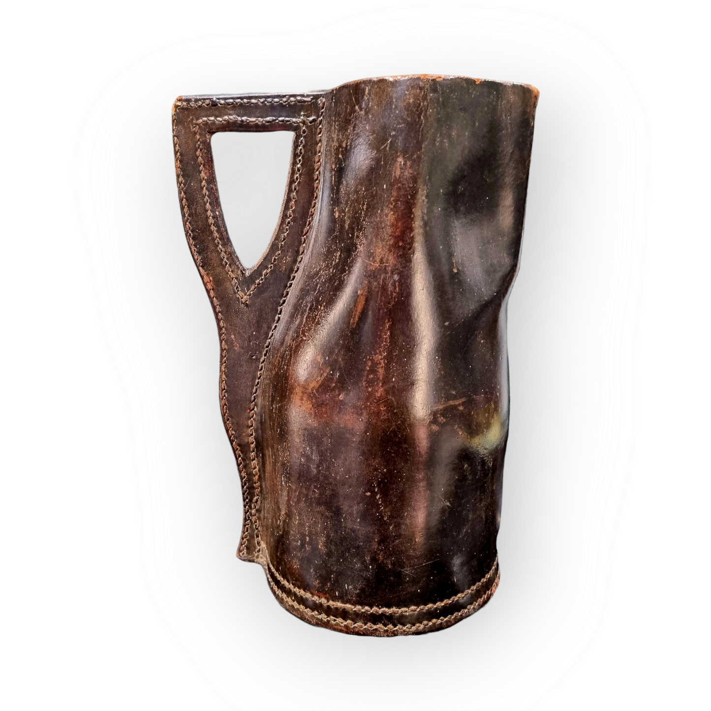 Early 19th Century English Antique Leather Bombard / Jug, Circa 1800