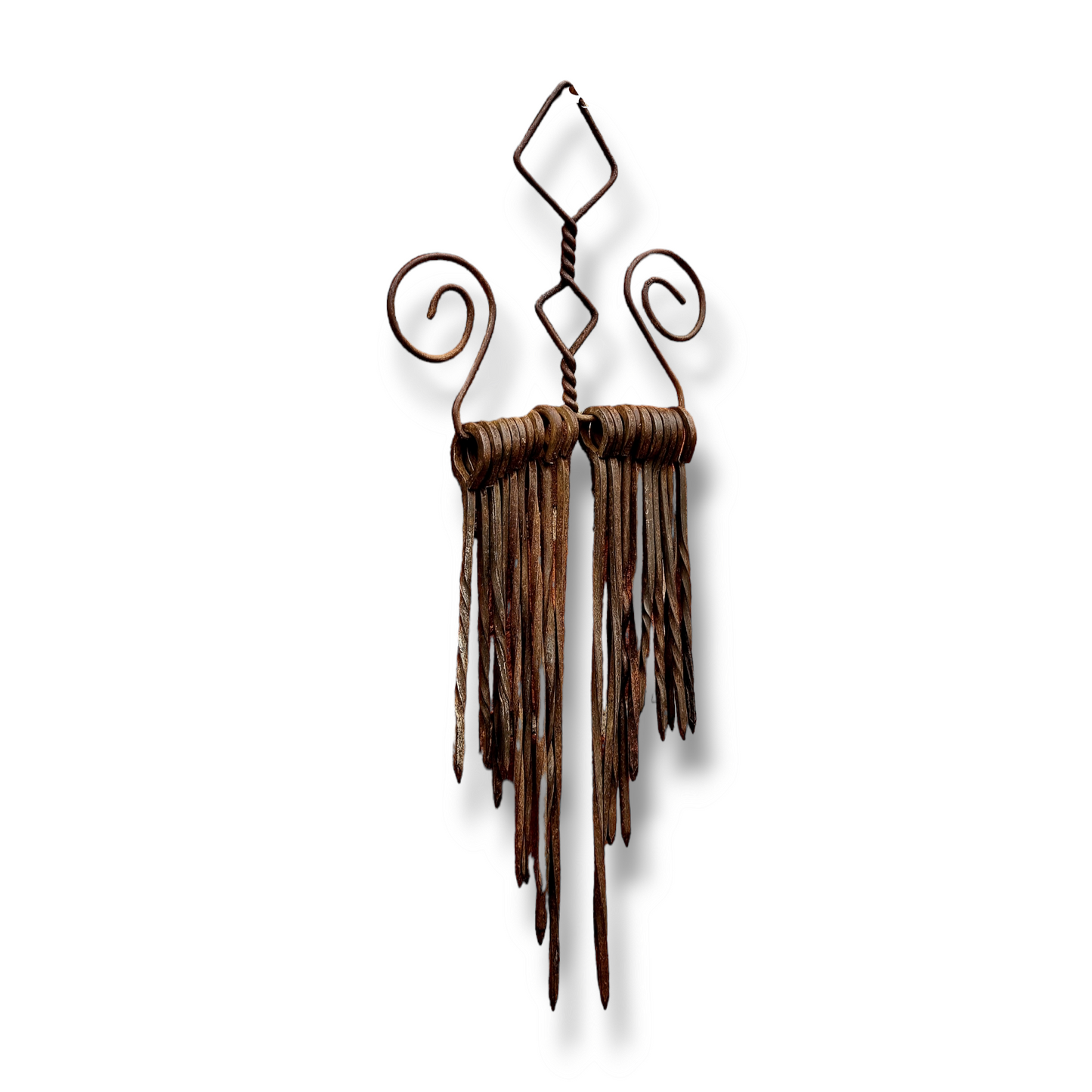 Set of 18th Century English Antique Steel Meat Skewers With Hanging Wire