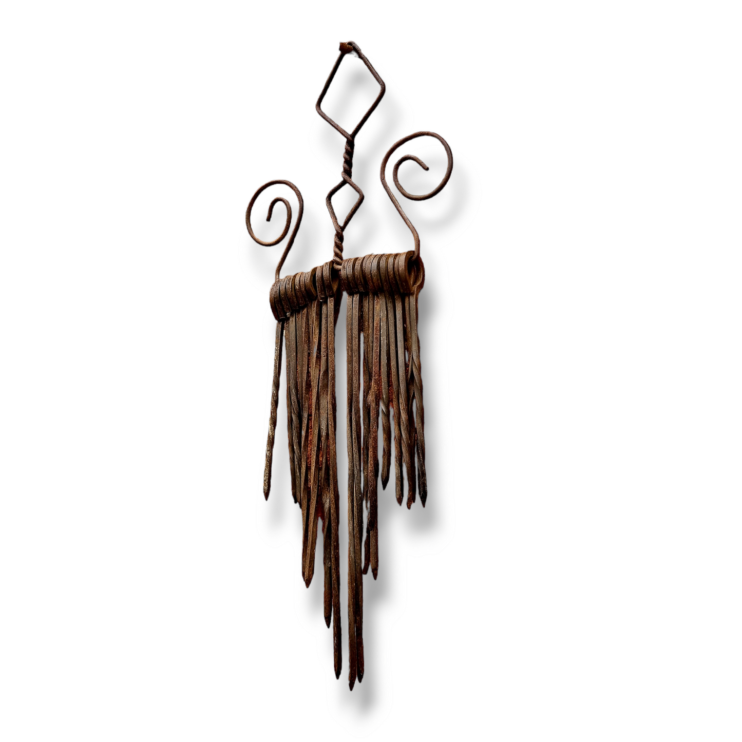 Set of 18th Century English Antique Steel Meat Skewers With Hanging Wire