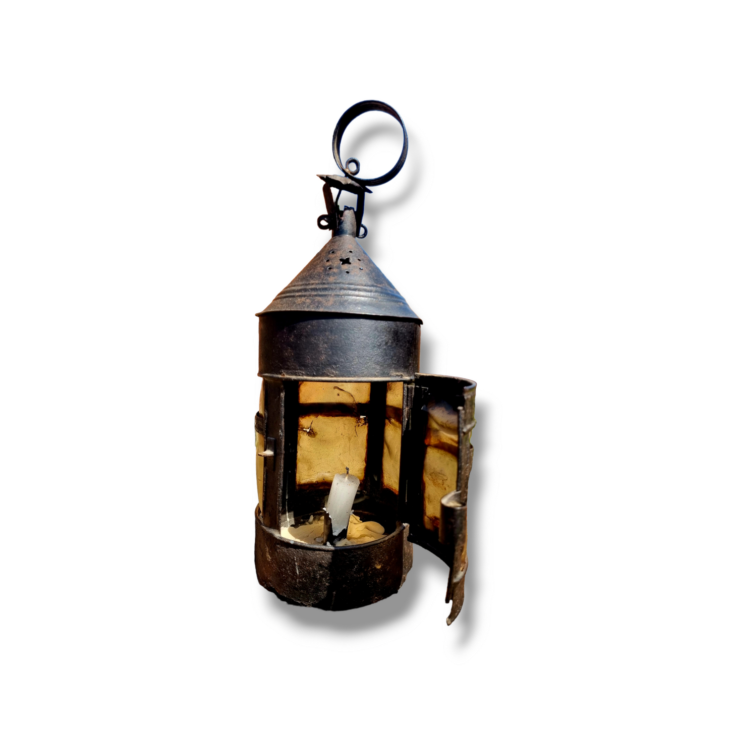 18th Century English Antique Toleware Lantern