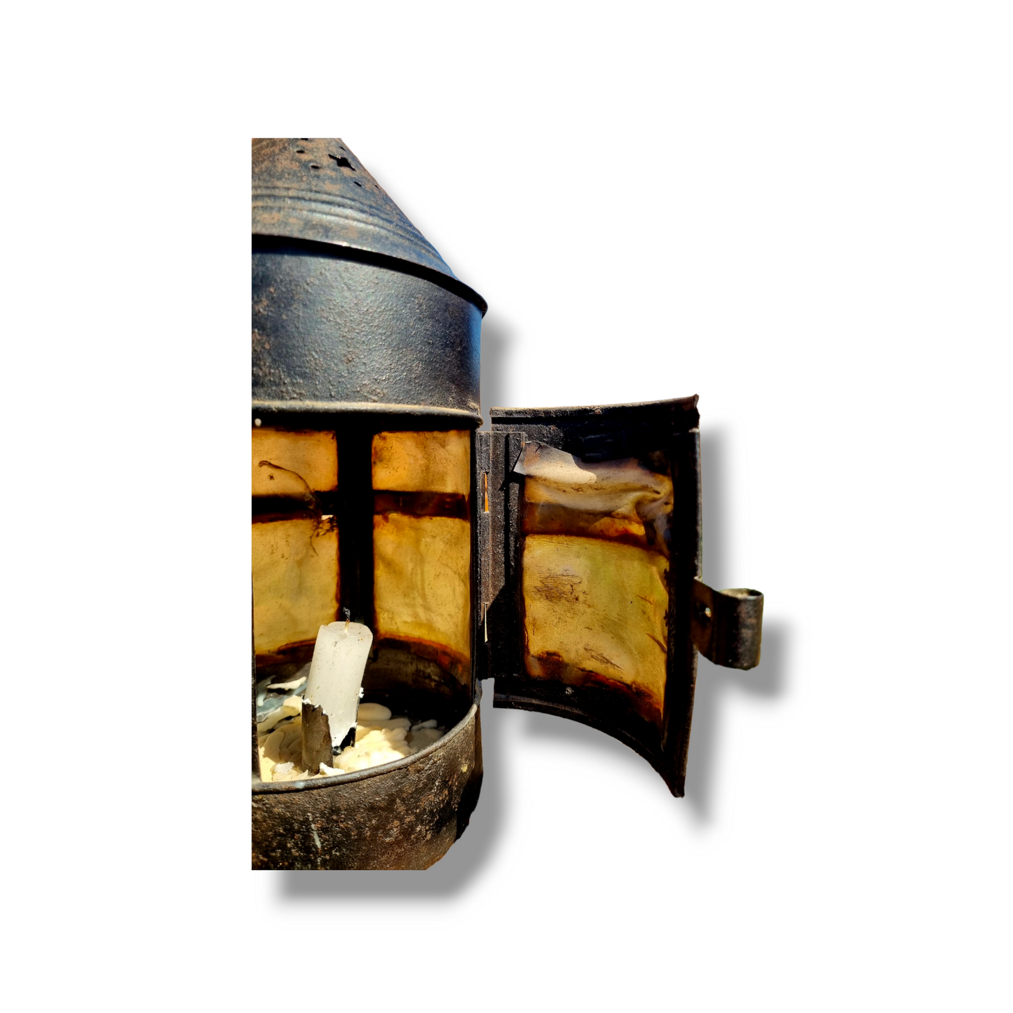 18th Century English Antique Toleware Lantern