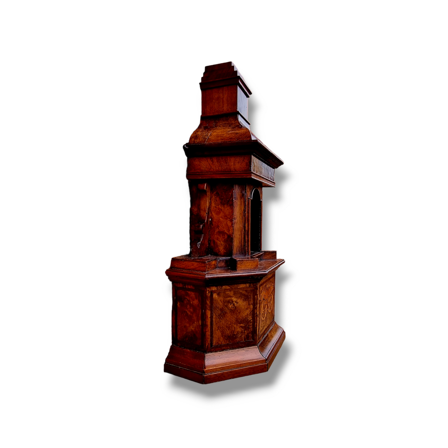 18th Century Italian Walnut Architectural Temple Model with Bronze Venus Statue – Grand Tour Collectible