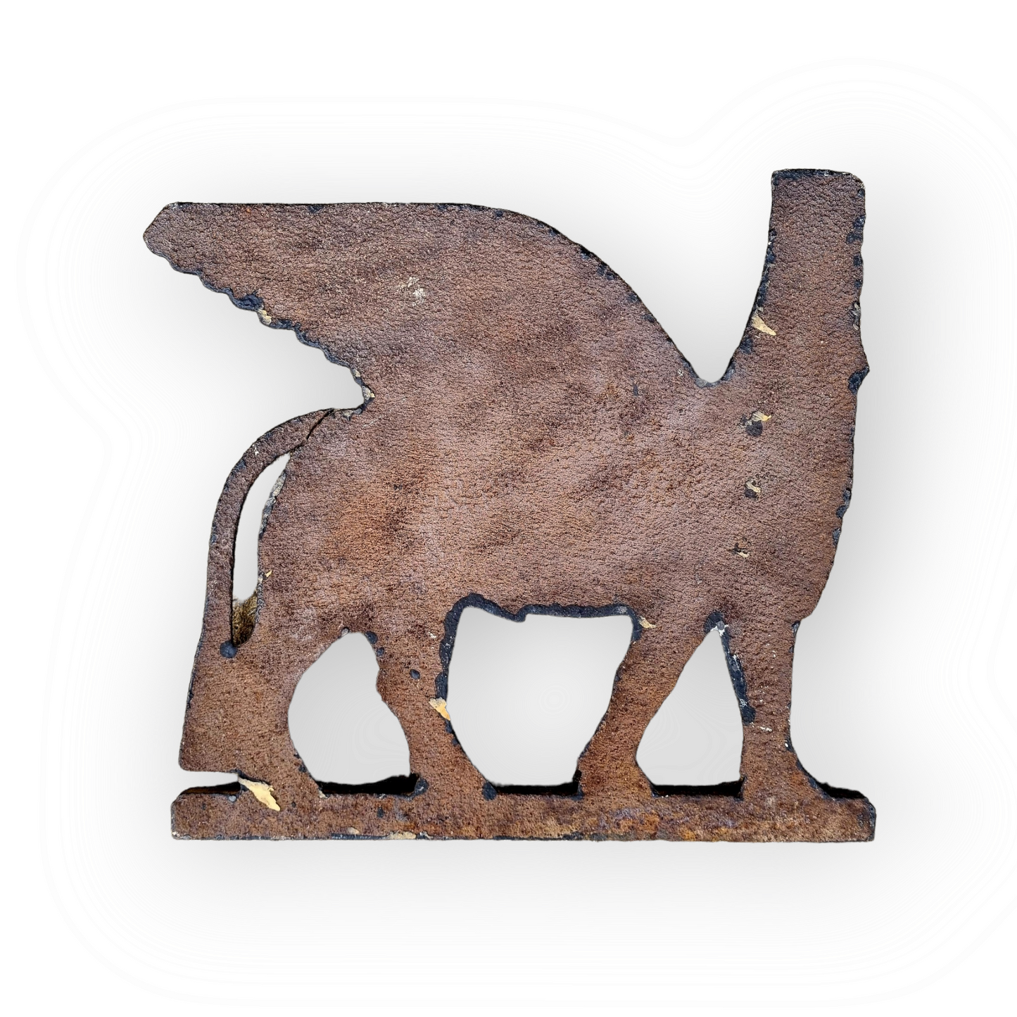 A Large Pair of 19th Century Cast Iron Plaques, Each Depicting A Persian Sphinx
