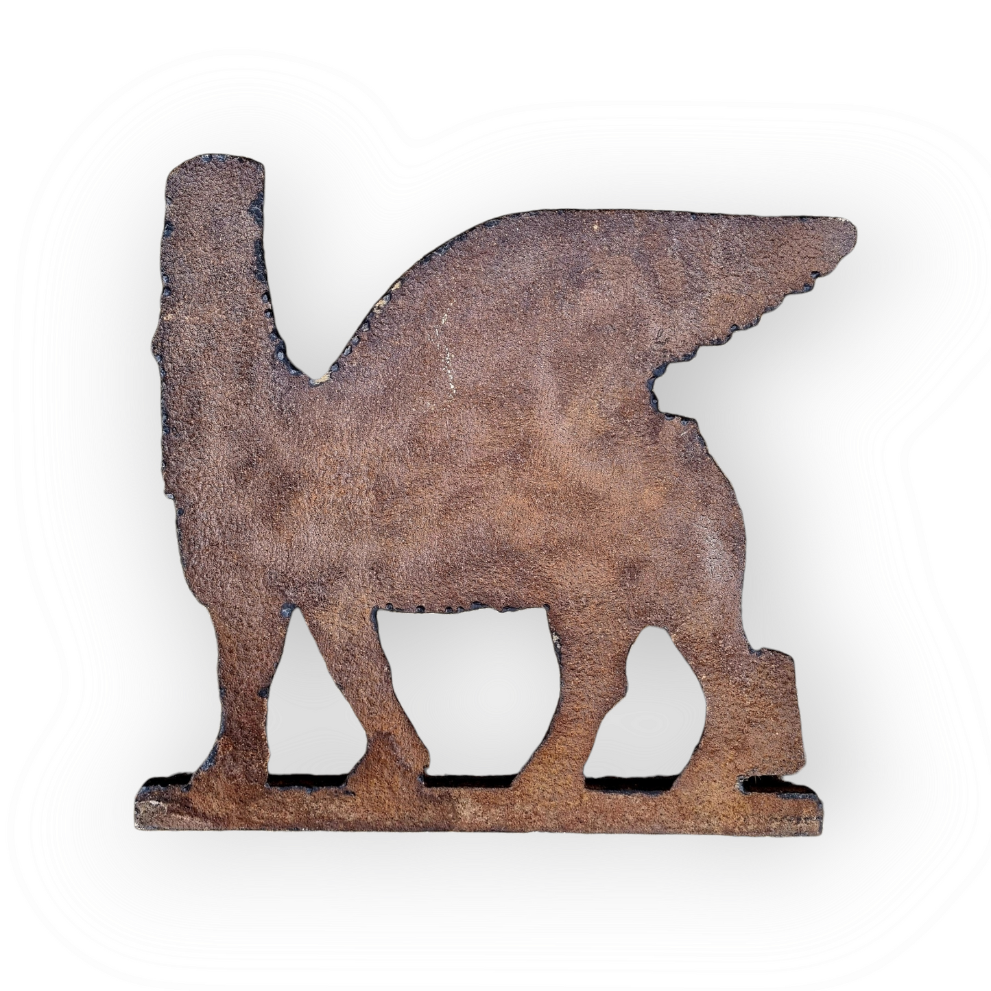 A Large Pair of 19th Century Cast Iron Plaques, Each Depicting A Persian Sphinx