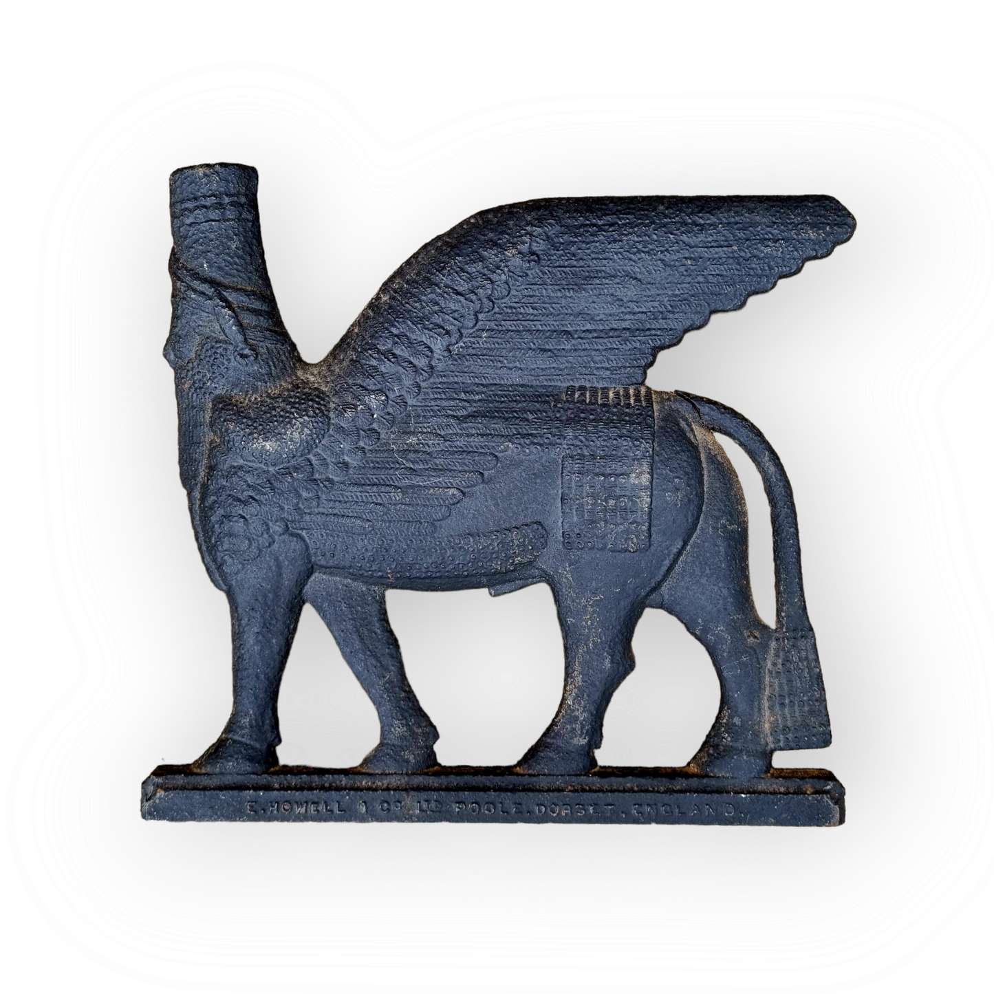 A Large Pair of 19th Century Cast Iron Plaques, Each Depicting A Persian Sphinx