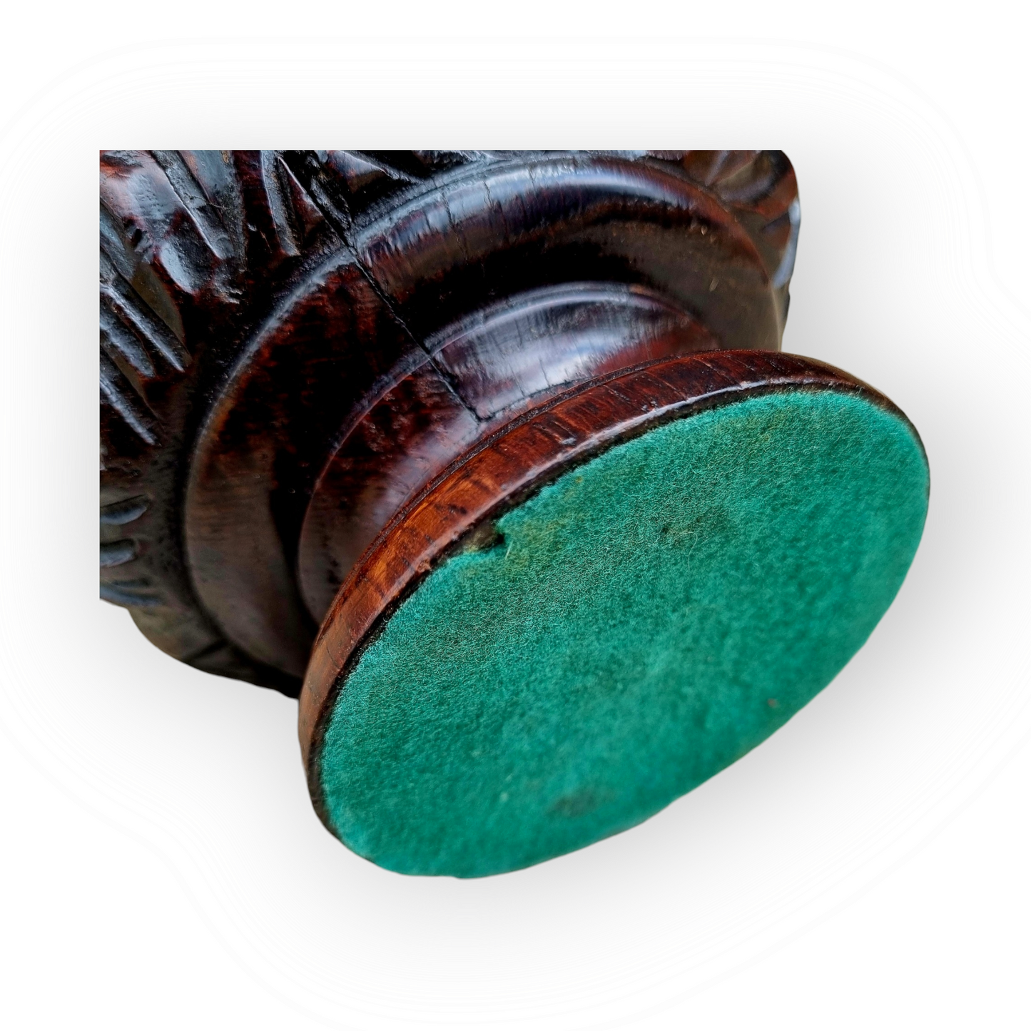 Large 18th Century English Antique Treen Master Salt