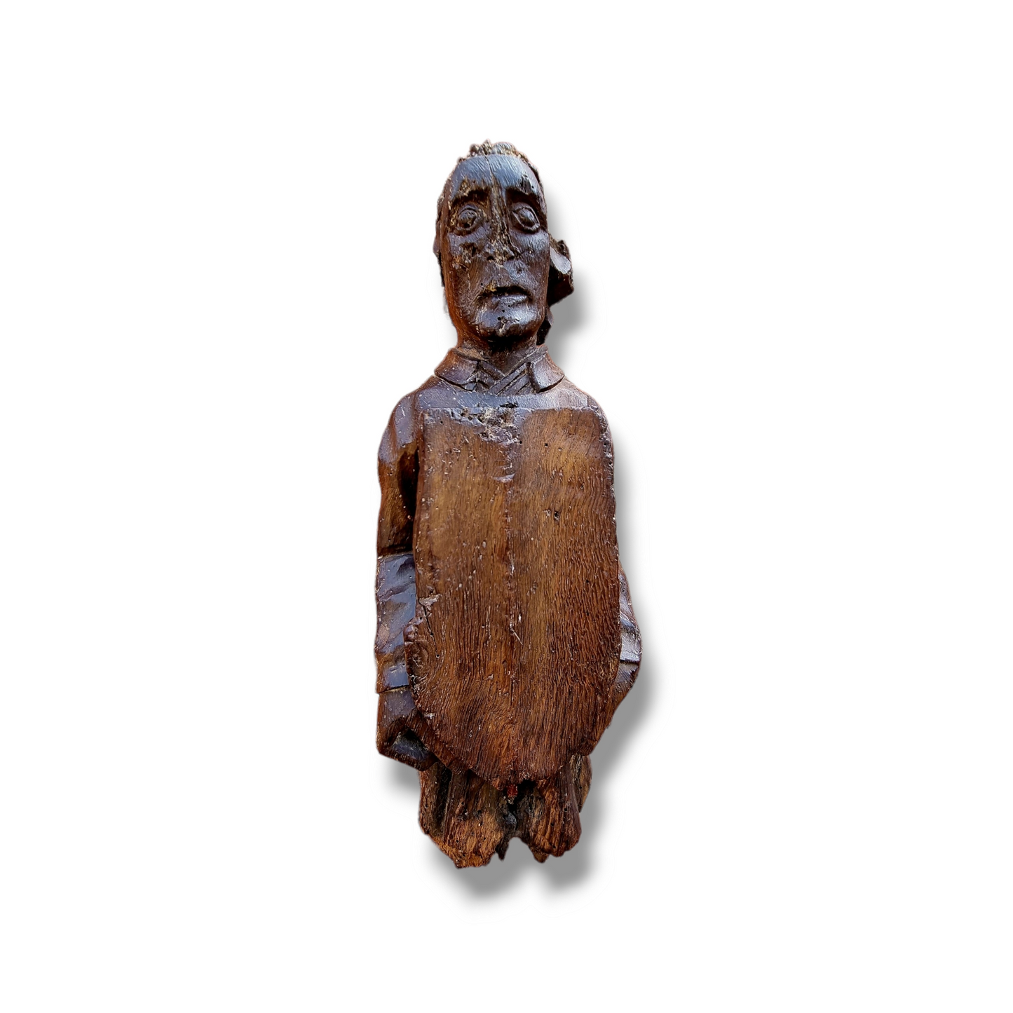 Mid 15th Century English Antique Carved Oak Roof Angel, Circa 1450