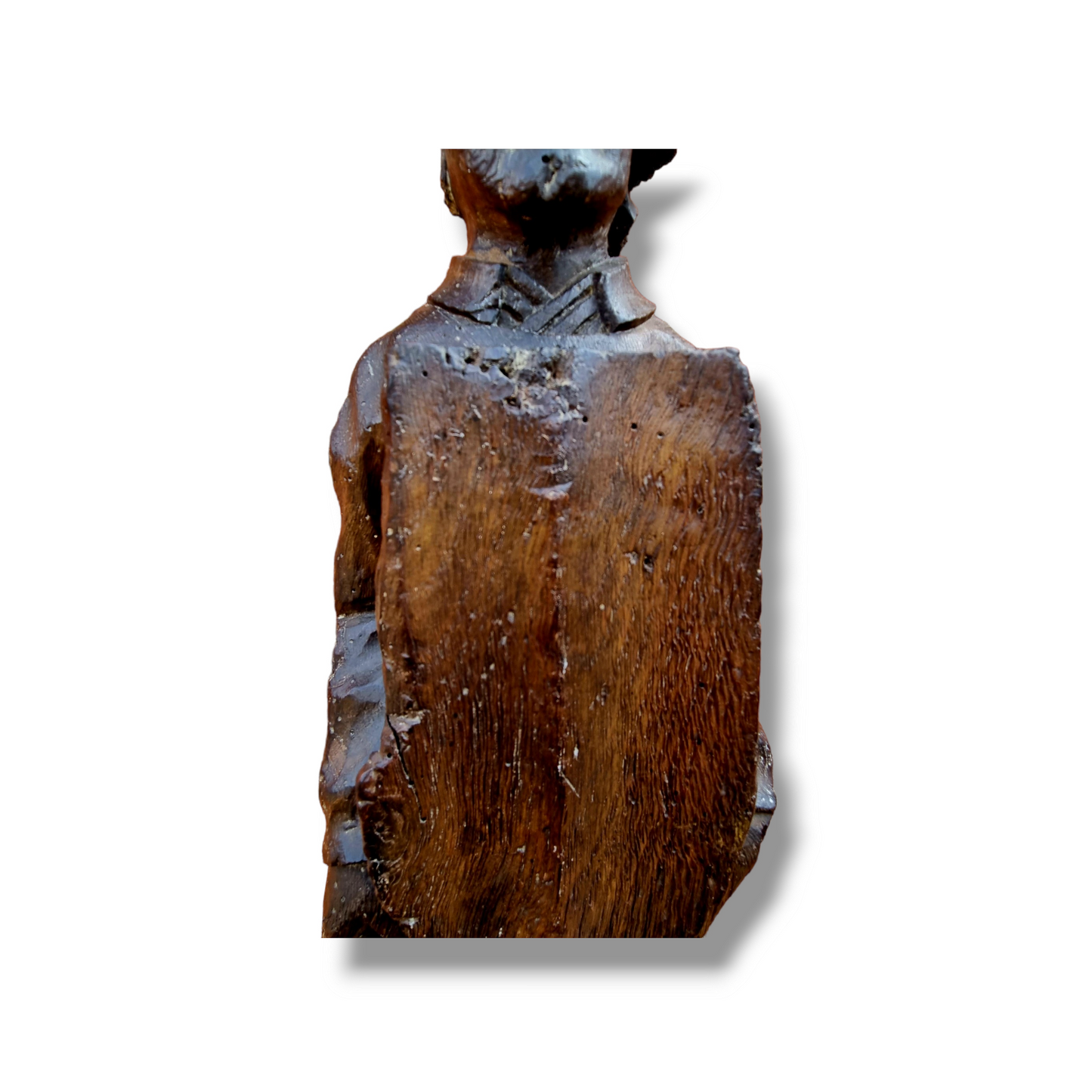 Mid 15th Century English Antique Carved Oak Roof Angel, Circa 1450