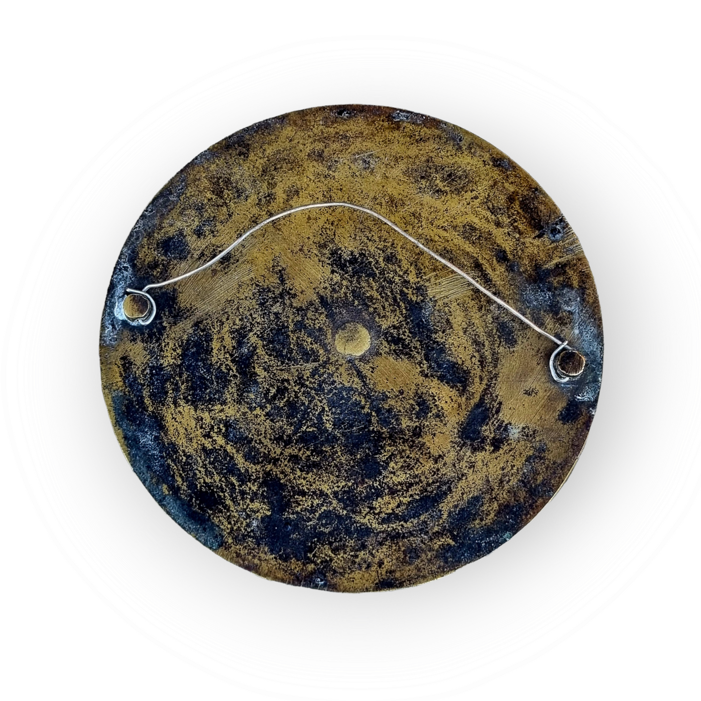 Early 18th Century English Antique Brass Clockmakers Disc - "William Newman, Norwich" c.1687-1739