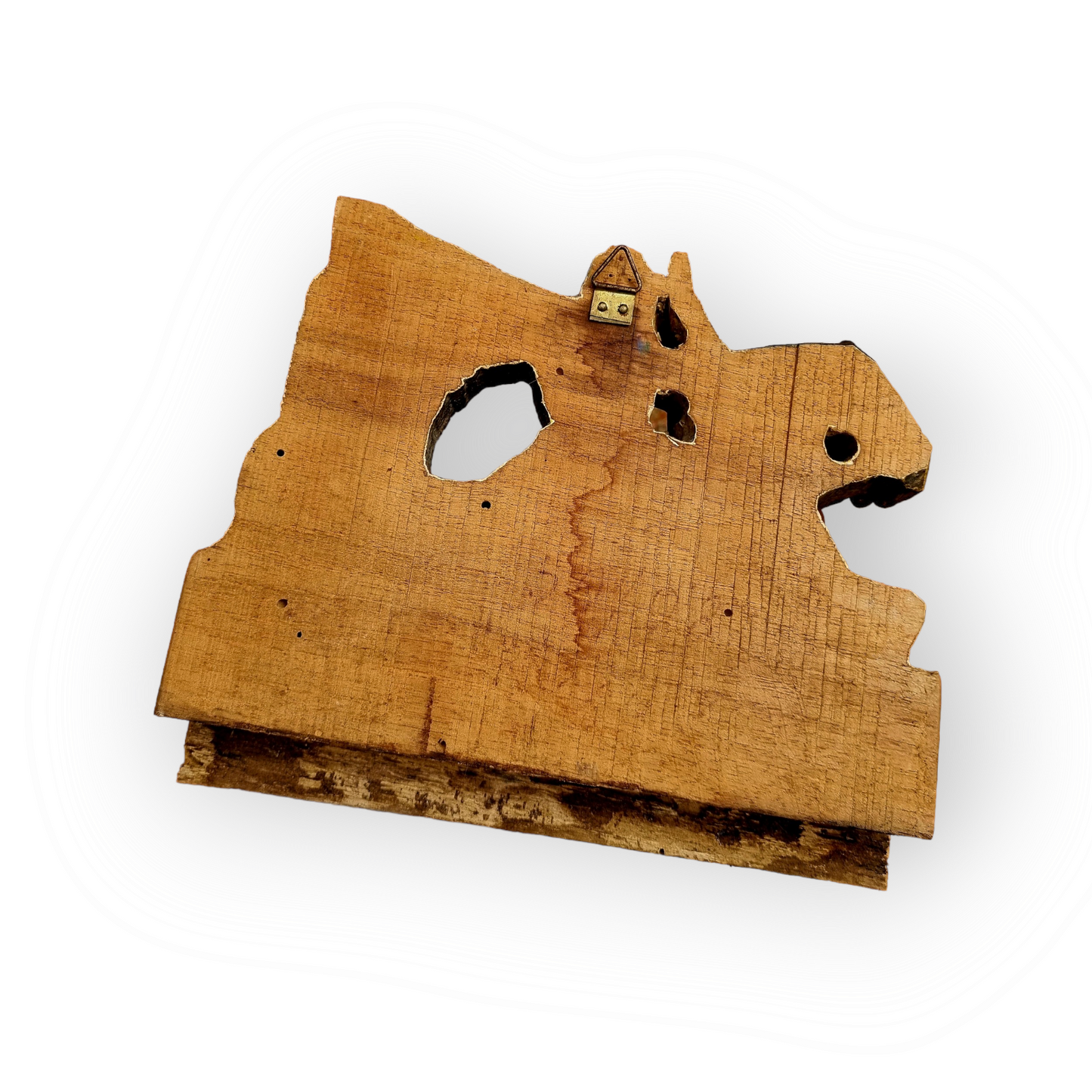 Late 18th Century Antique Carved Walnut Panel Depicting St. George Slaying The Dragon